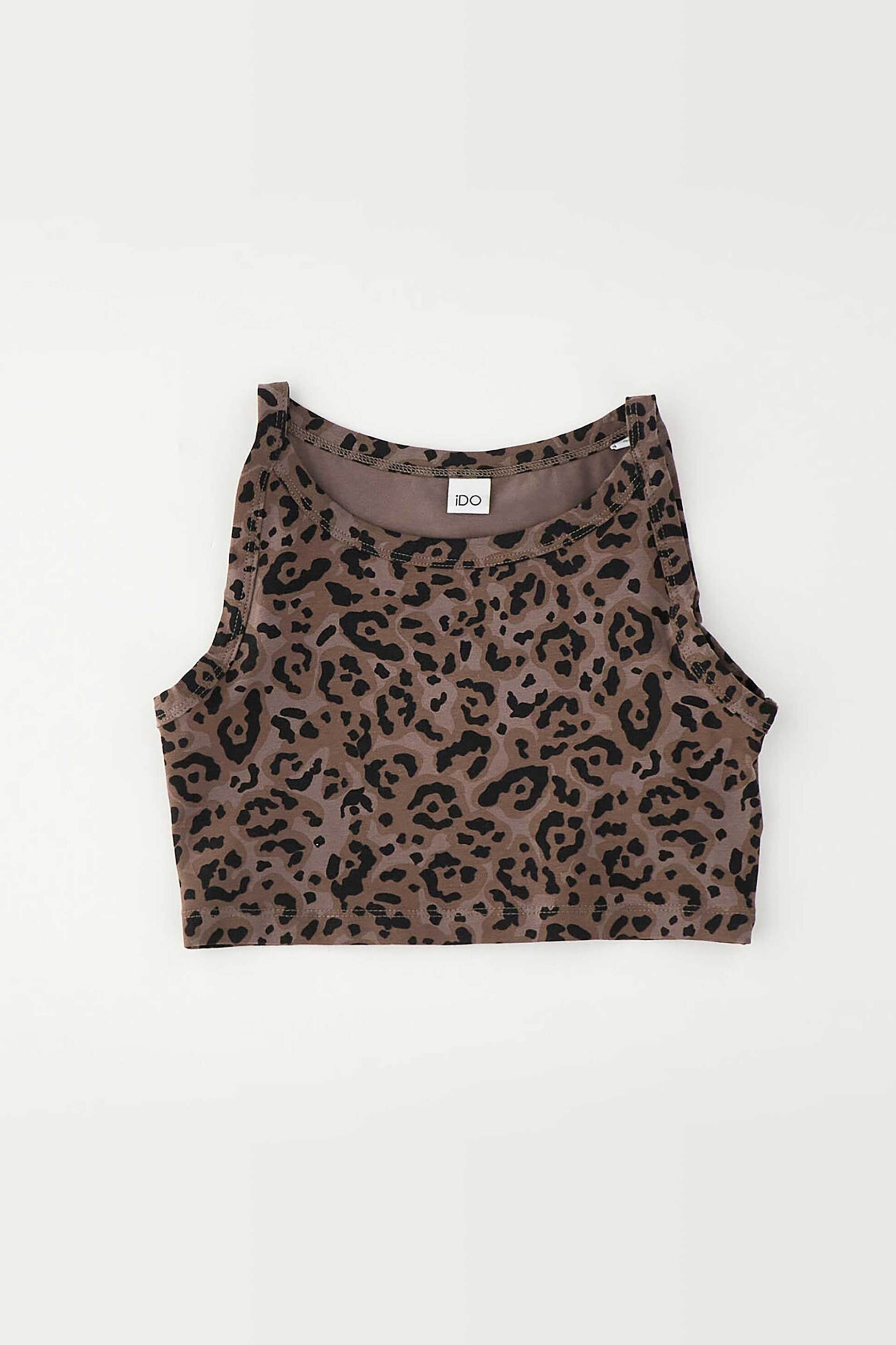 iDO παιδικό τοπ με animal print - 4.G834/00 Μαύρο - Καφέ φωτογραφία