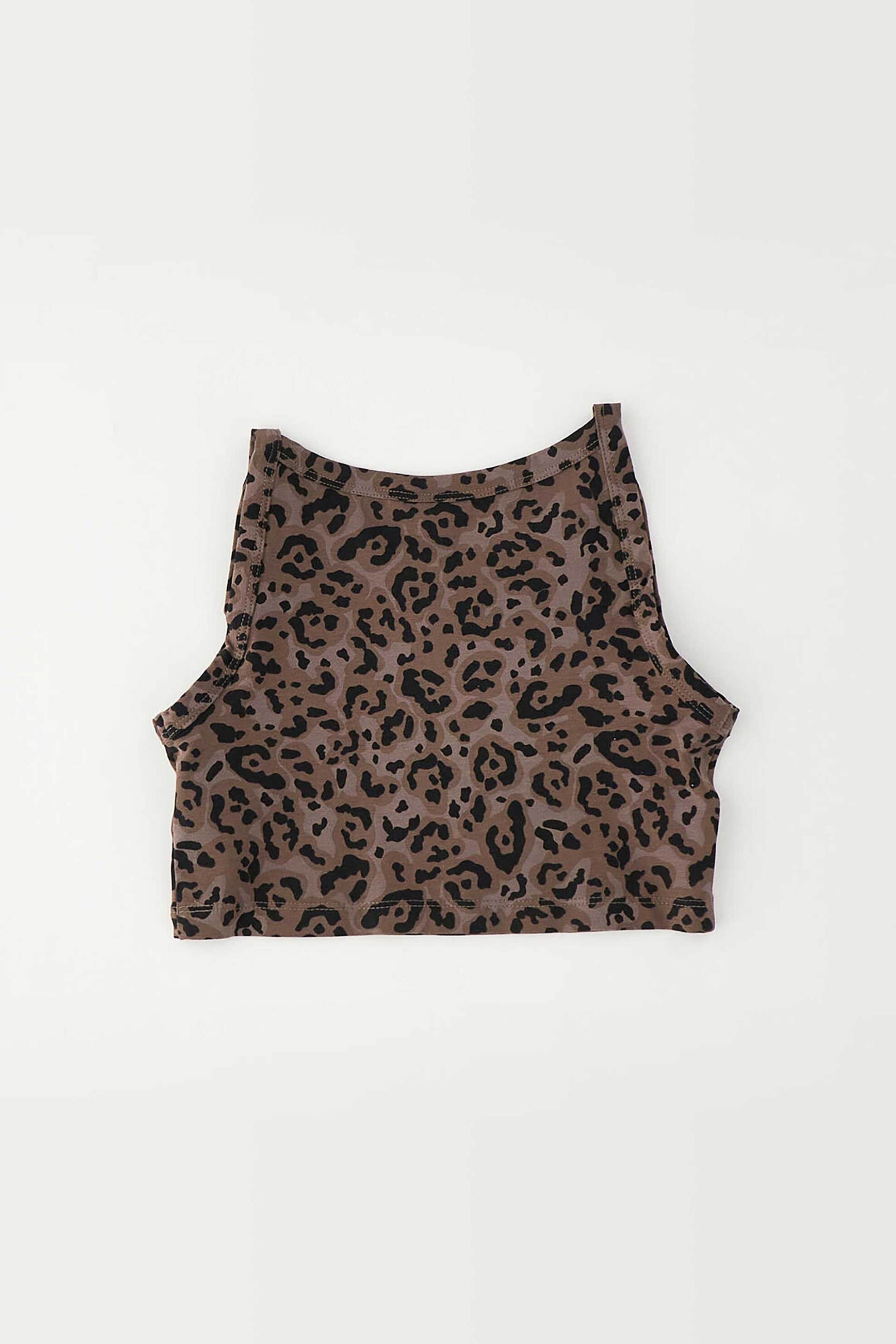 Ido Παιδικό Τοπ με Animal Print - 4 G834 00 Μαύρο Καφέ