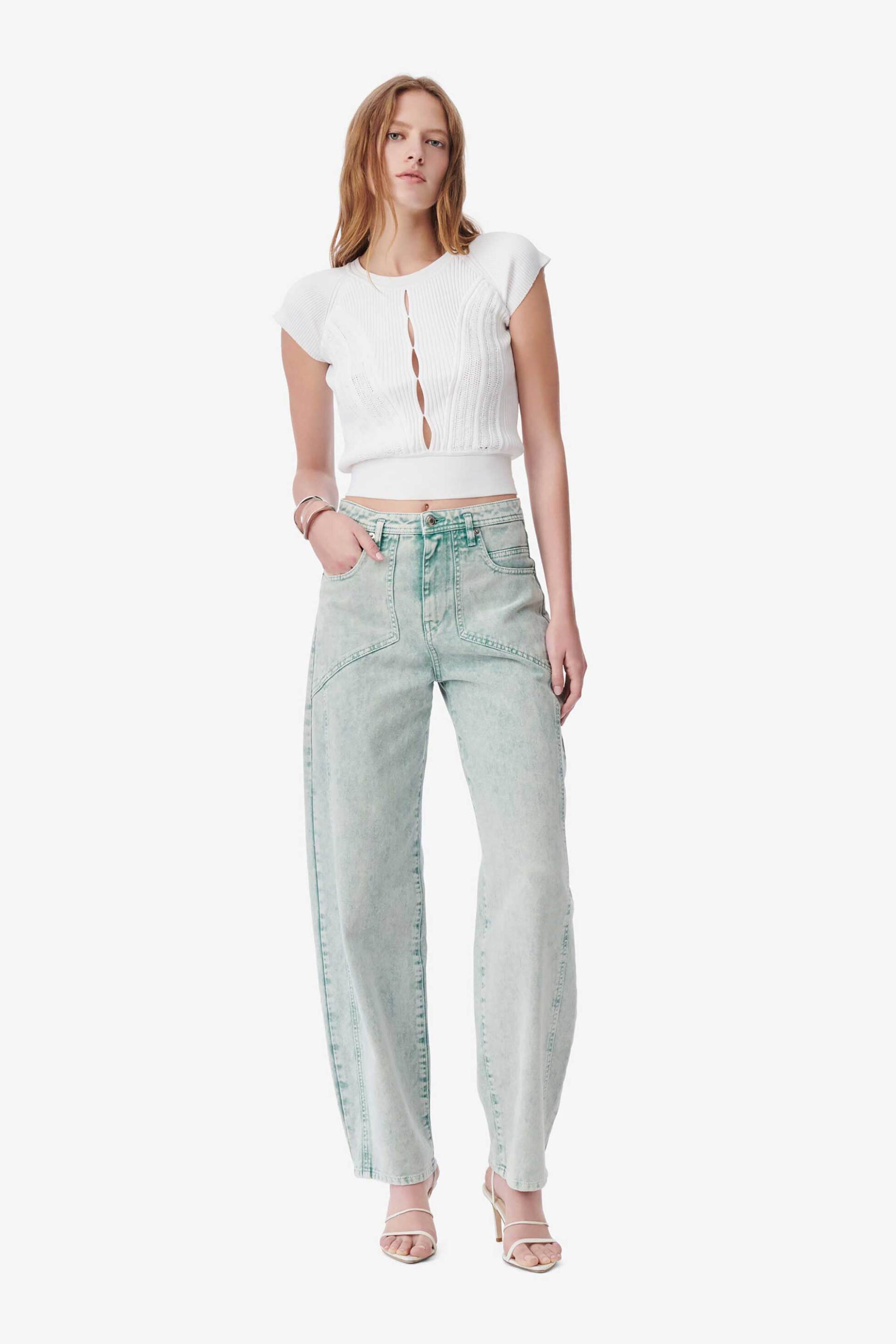 IRO Iro γυναικείο τζιν παντελόνι "Raul Cut-out Carrot" - WM23RAUL Denim Blue