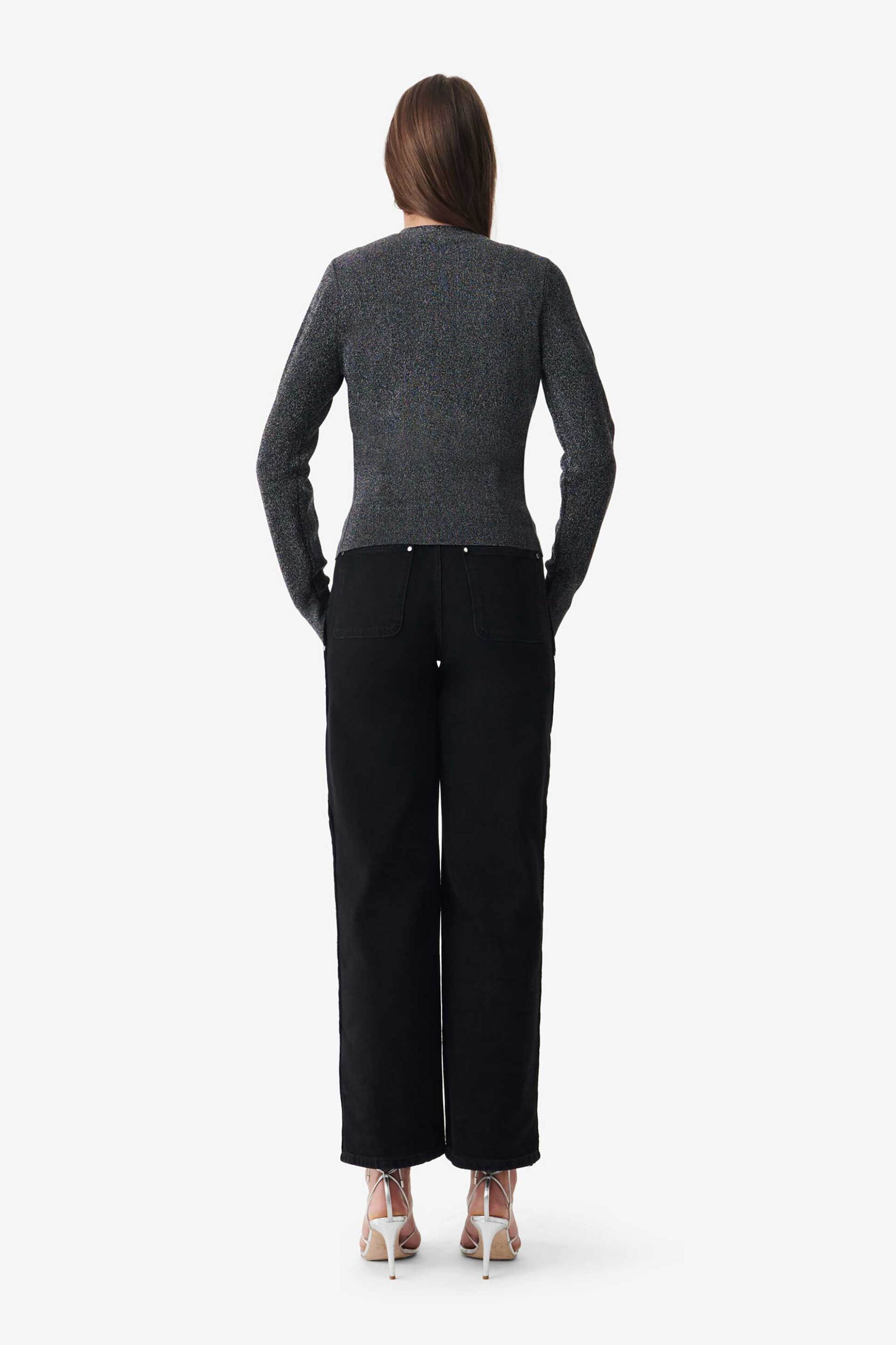 Iro γυναικεία ζακέτα lurex με V λαιμόκοψη "Alea" - WM12ALEA Μαύρο φωτογραφία