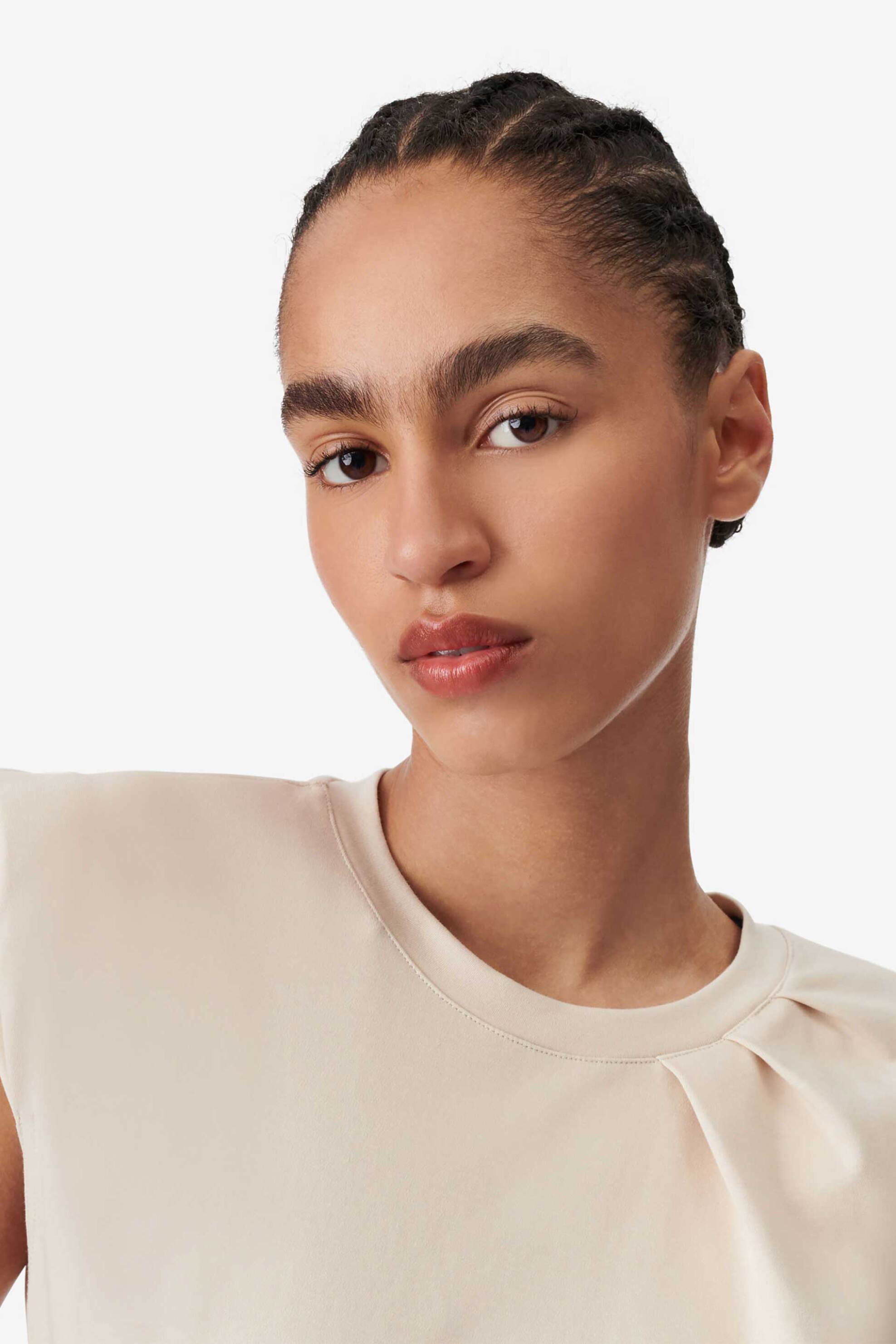 Iro γυναικείο τοπ με πιέτες "Janon" - WM16JANON Εκρού φωτογραφία