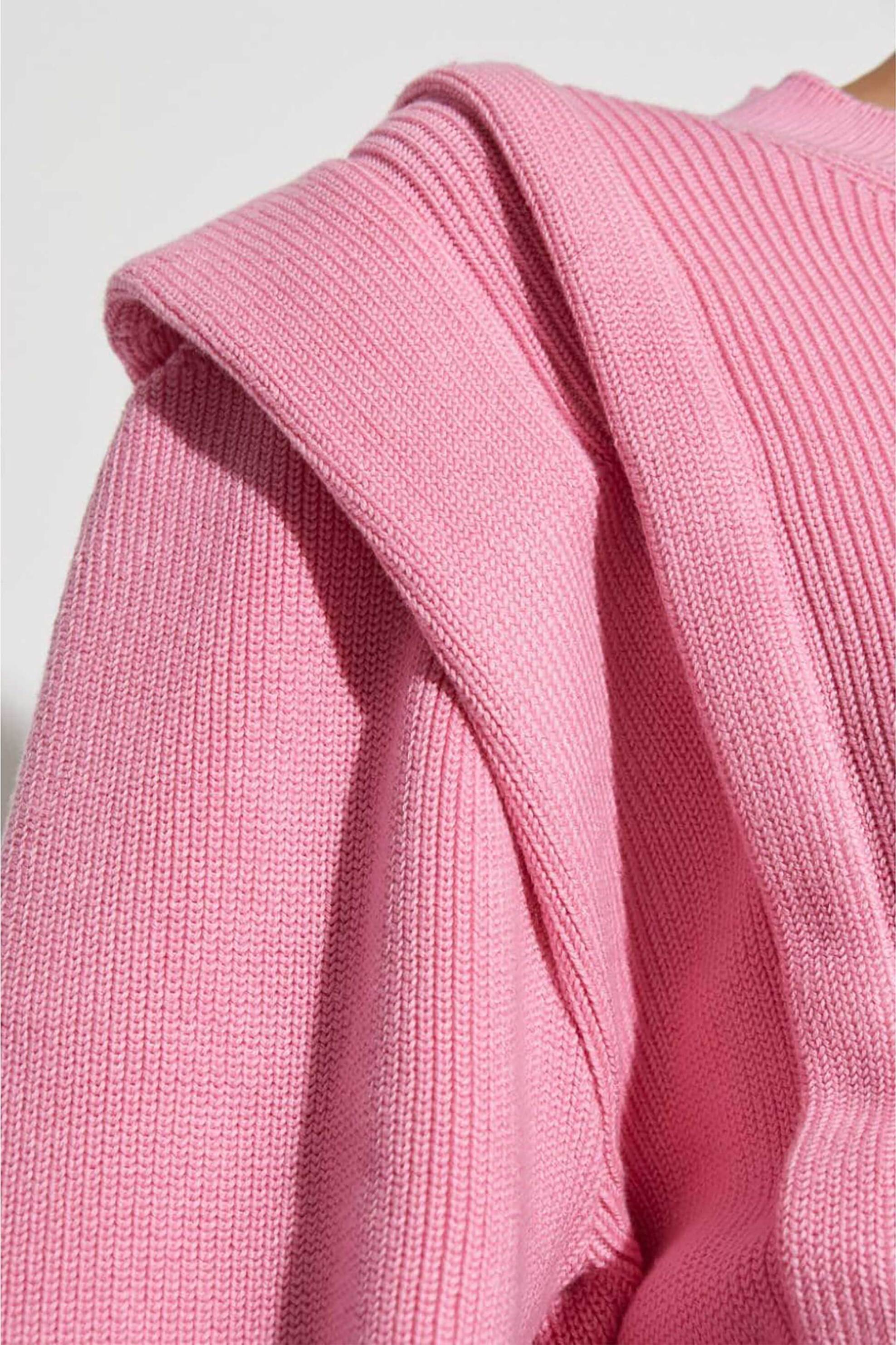 Iro γυναικεία πλεκτή μπλούζα με βολάν στους ώμους "Danitza" - WP12DANITZA Ροζ φωτογραφία