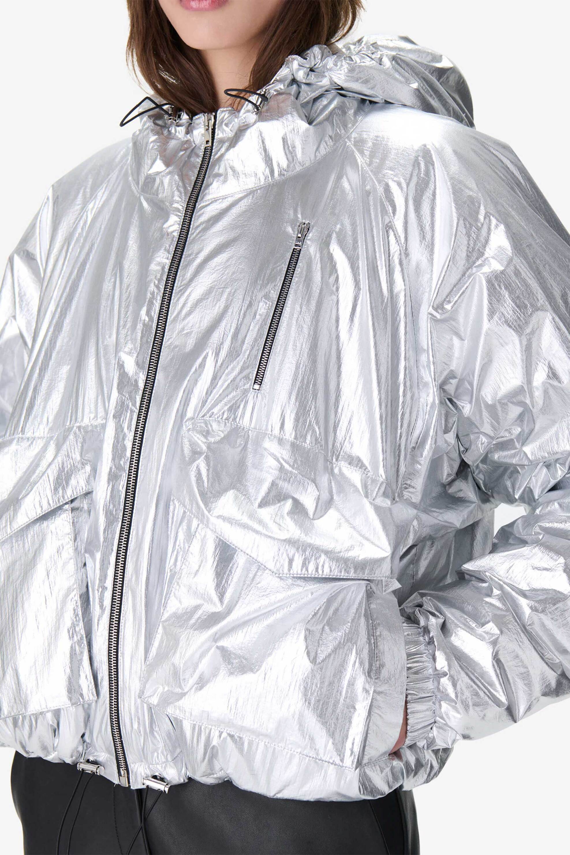 Iro γυναικείο jacket με κουκούλα αδιάβροχο "Gony" - WP137GONIE Ασημί φωτογραφία