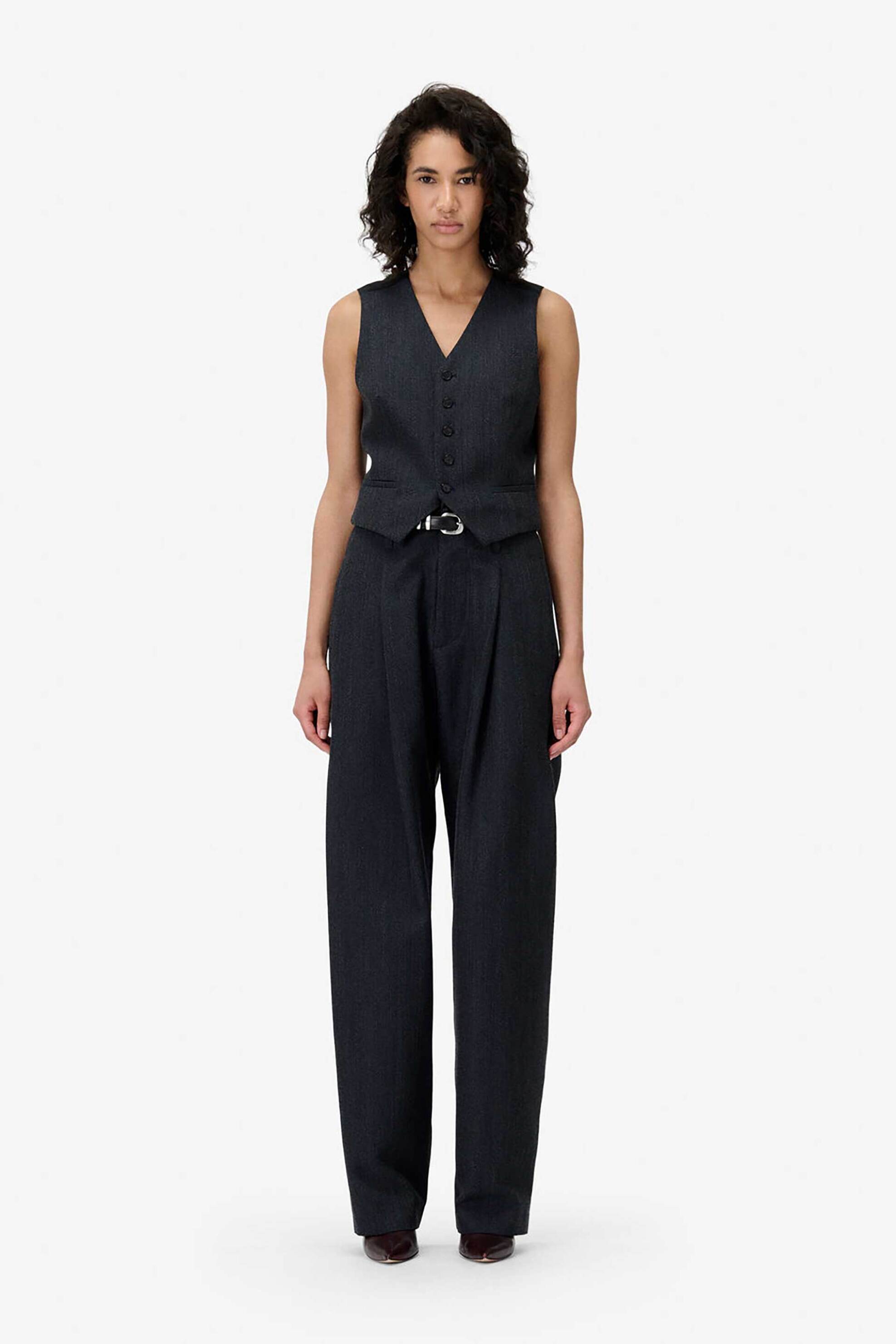 IRO Iro γυναικείο γιλέκο μονόχρωμο "Benyo" - WM16BENYO Σκούρο Μπλε