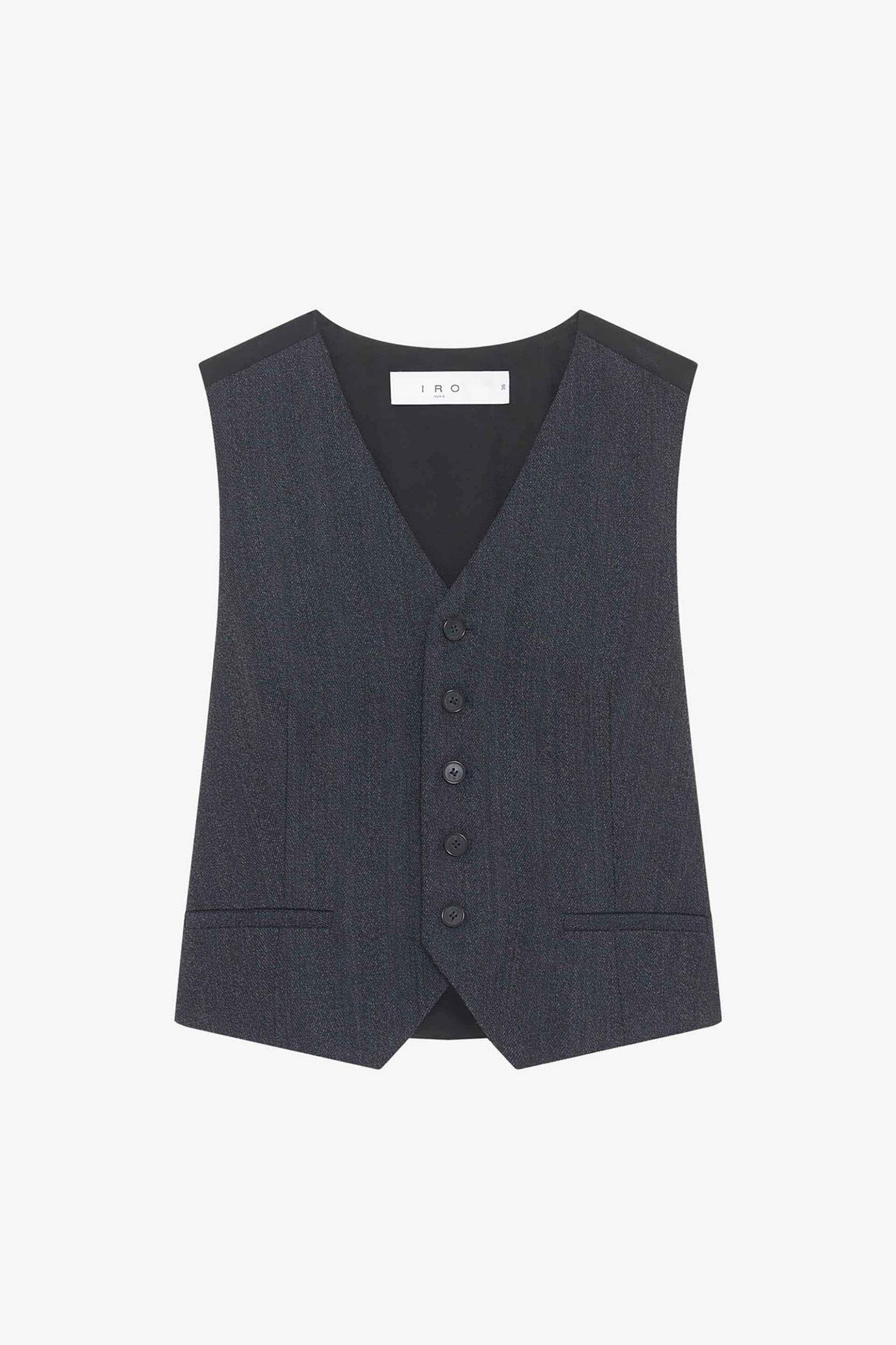 Iro γυναικείο γιλέκο μονόχρωμο "Benyo" - WM16BENYO Σκούρο Μπλε φωτογραφία