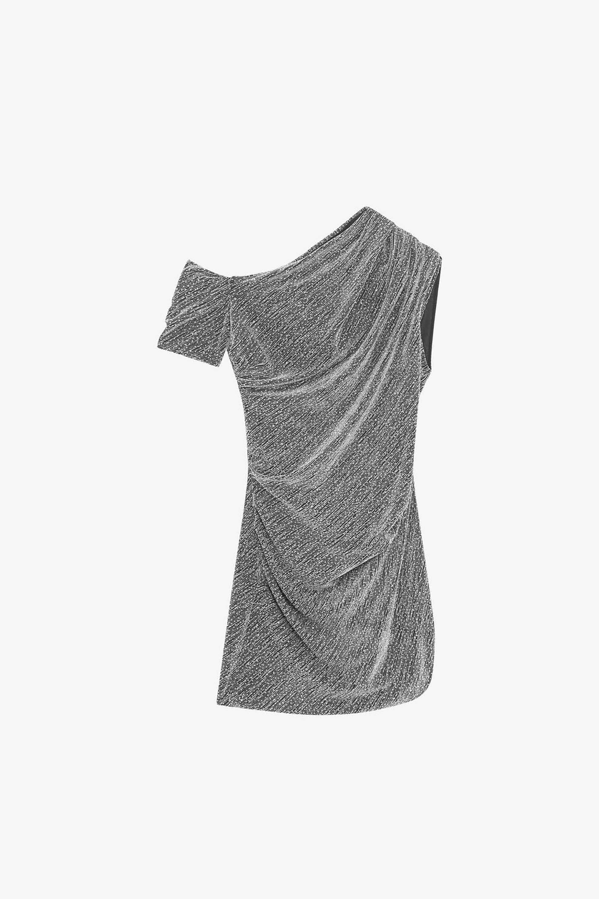 Iro γυναικείο mini φόρεμα με ασύμετρο σχέδιο Slim Fit "Nalone" - WM33NALONE Ασημί φωτογραφία