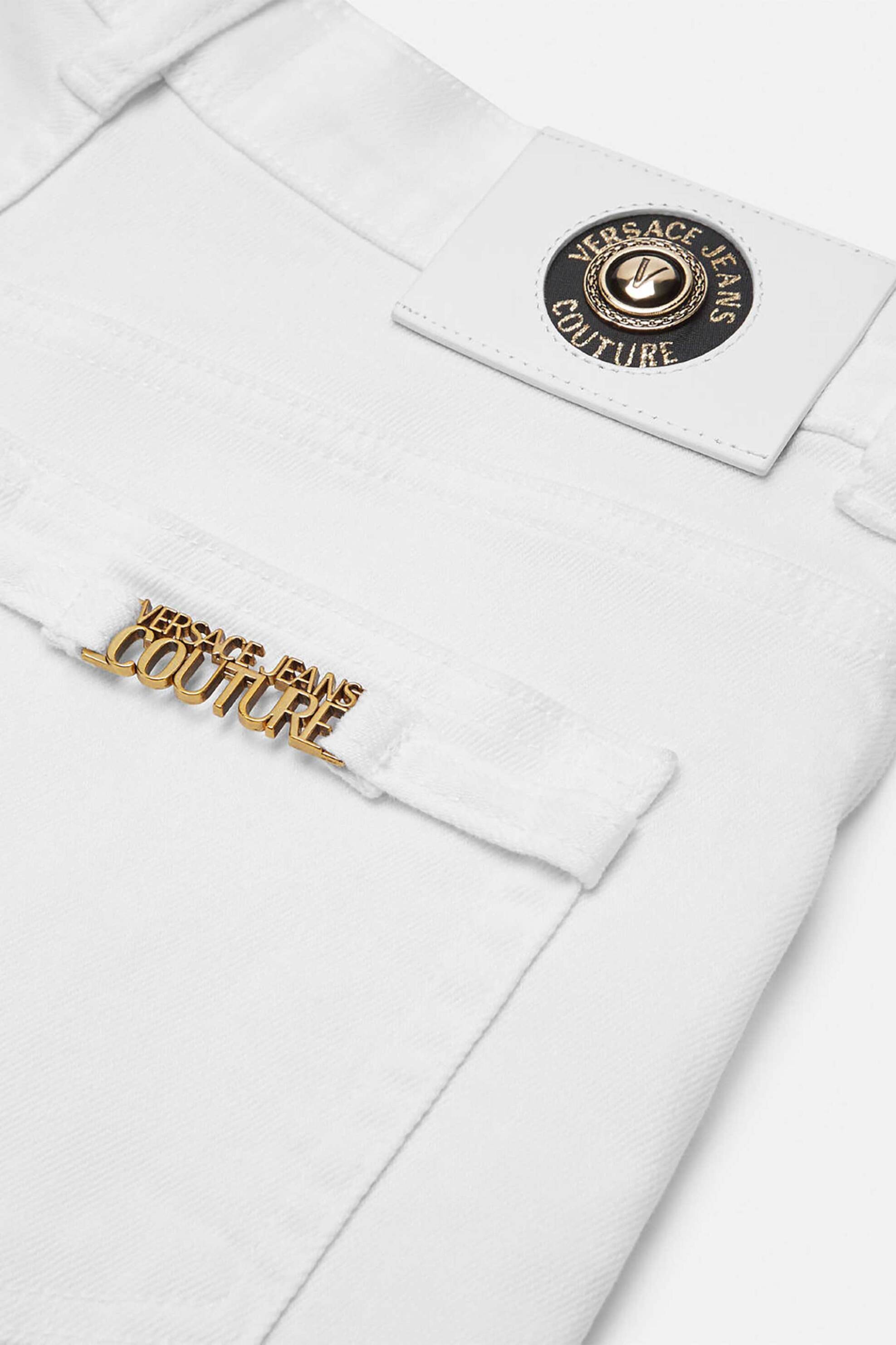 VERSACE JEANS COUTURE 78Versace Jeans Couture γυναικείο denim σορτς - 78HAD514CEWR1 Λευκό - 3