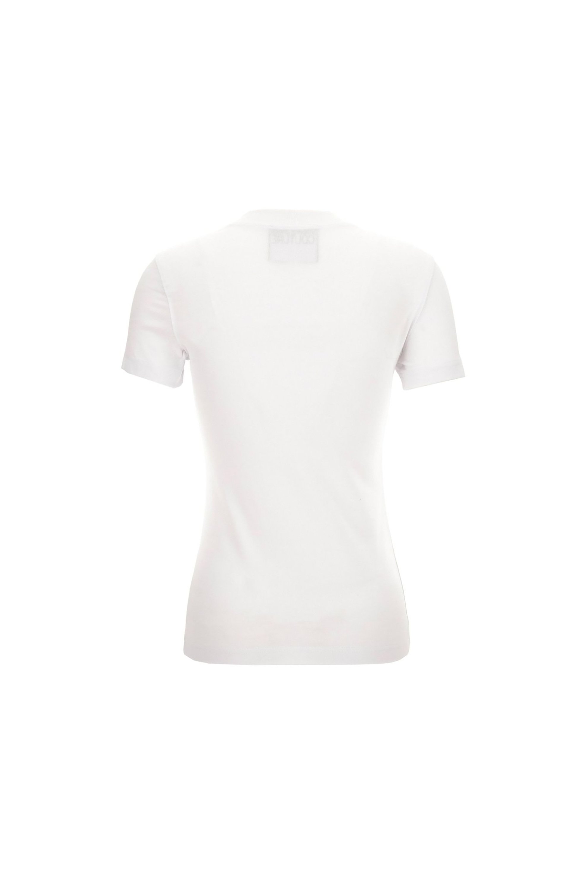 VERSACE JEANS COUTURE Versace Jeans Couture γυναικείο T-shirt με logo print - 78HAHE06CJ02E Λευκό - 2