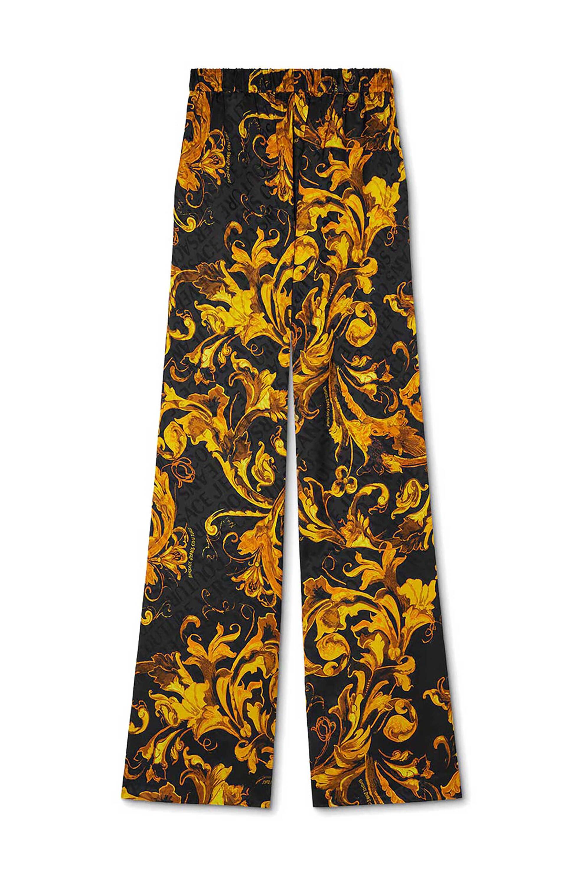 Versace Jeans Couture γυναικεία παντελόνα με all-over print - 79HAA112NS671 Μαύρο