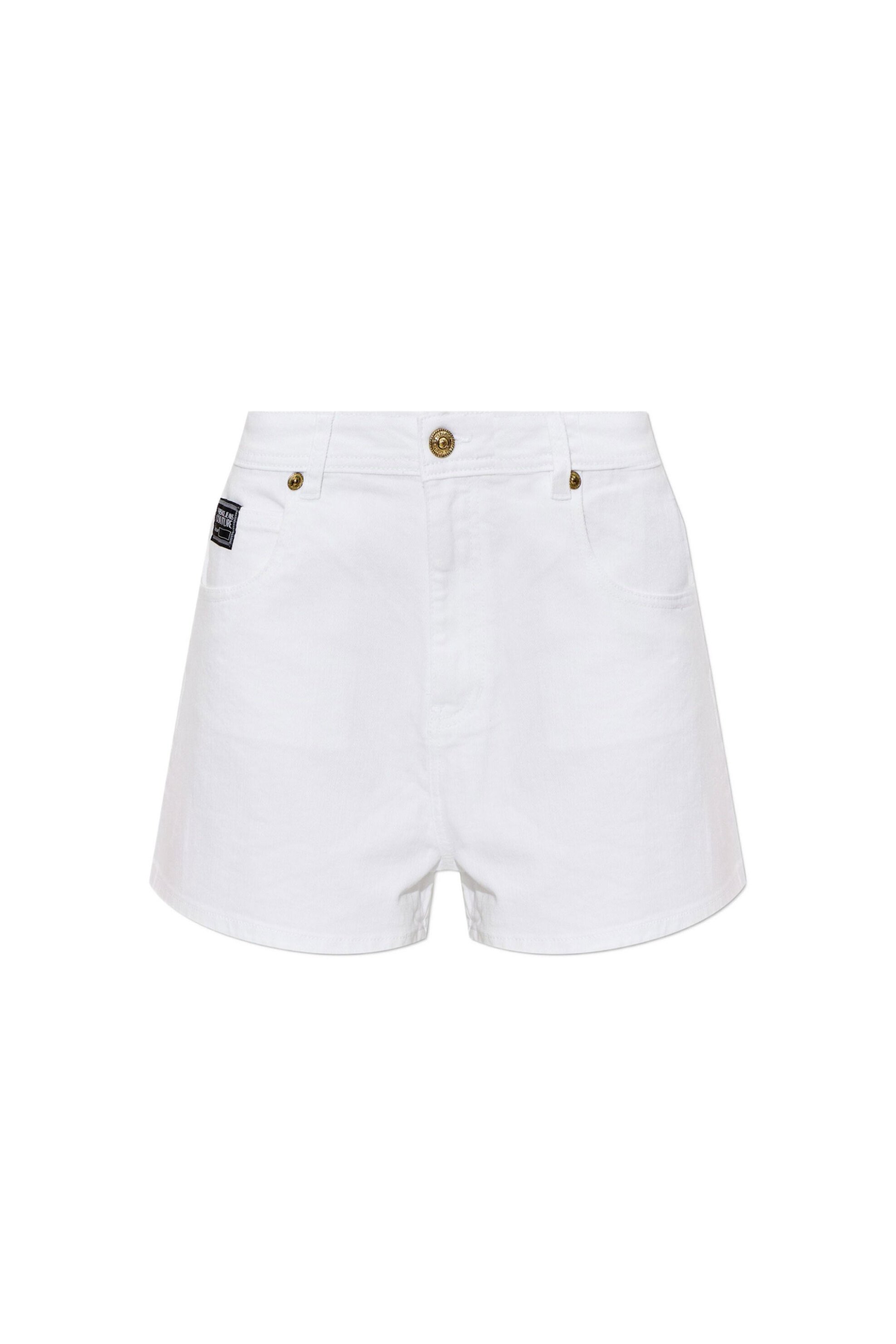 VERSACE JEANS COUTURE Versace Jeans Couture γυναικείο denim σορτς - 80HAD514CEWCA Λευκό