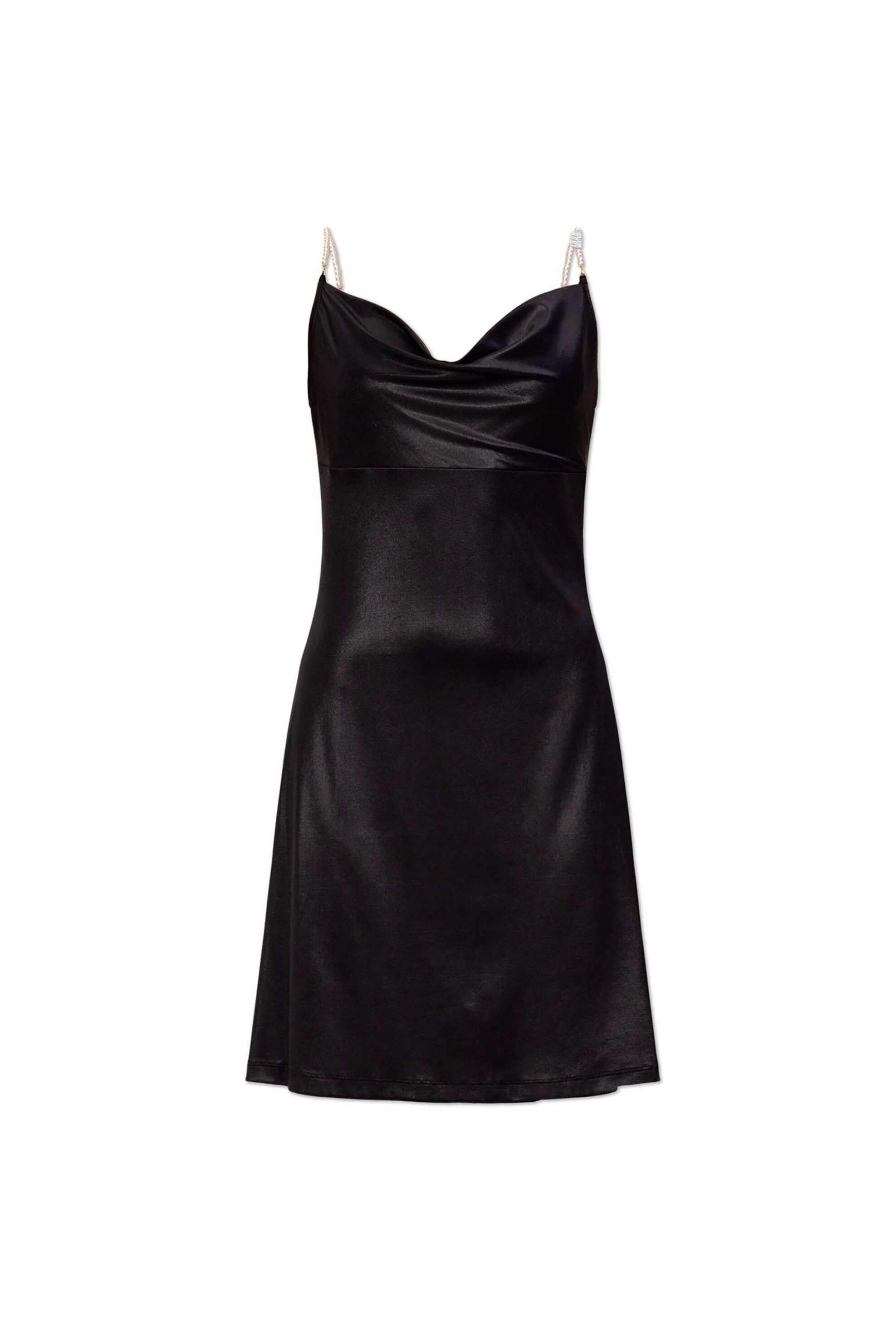 Versace Jeans Couture γυναικείο mini φόρεμα σατέν - 80HAO936J0064 Μαύρο
