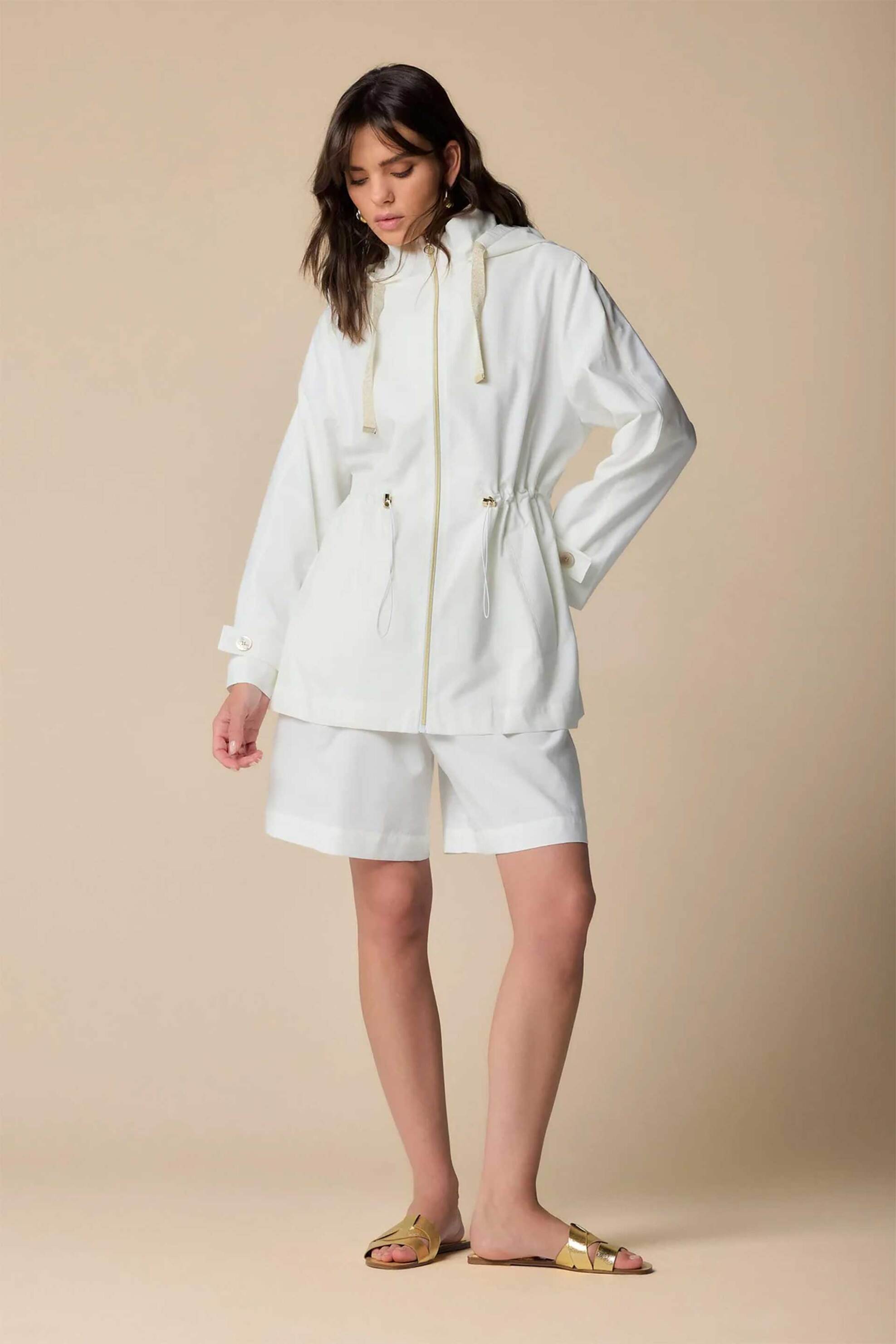 KOCCA Kocca γυναικείο jacket μονόχρωμο "Gerbera" - P25PGB5661ABUN3382 Λευκό