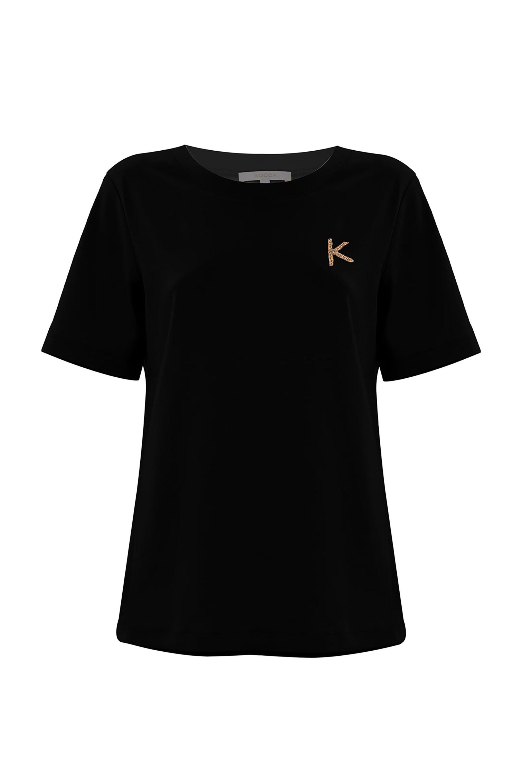 KOCCA Kocca γυναικείο Τ-shirt με κέντημα "Raphael" - P25PTS5517ABUN0000 Μαύρο