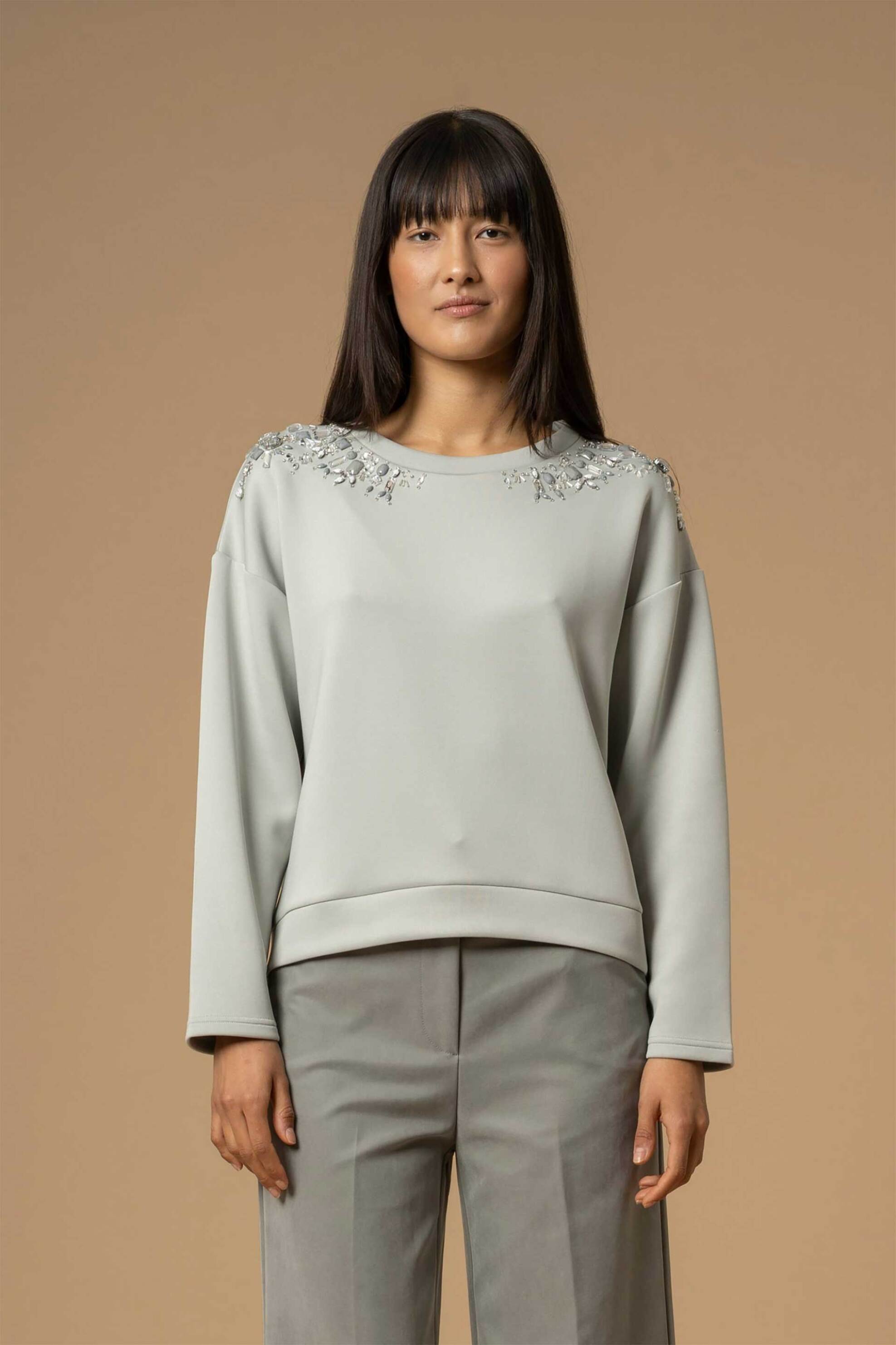 Kocca γυναικεία μπλούζα φούτερ με στρας "Casdoa"