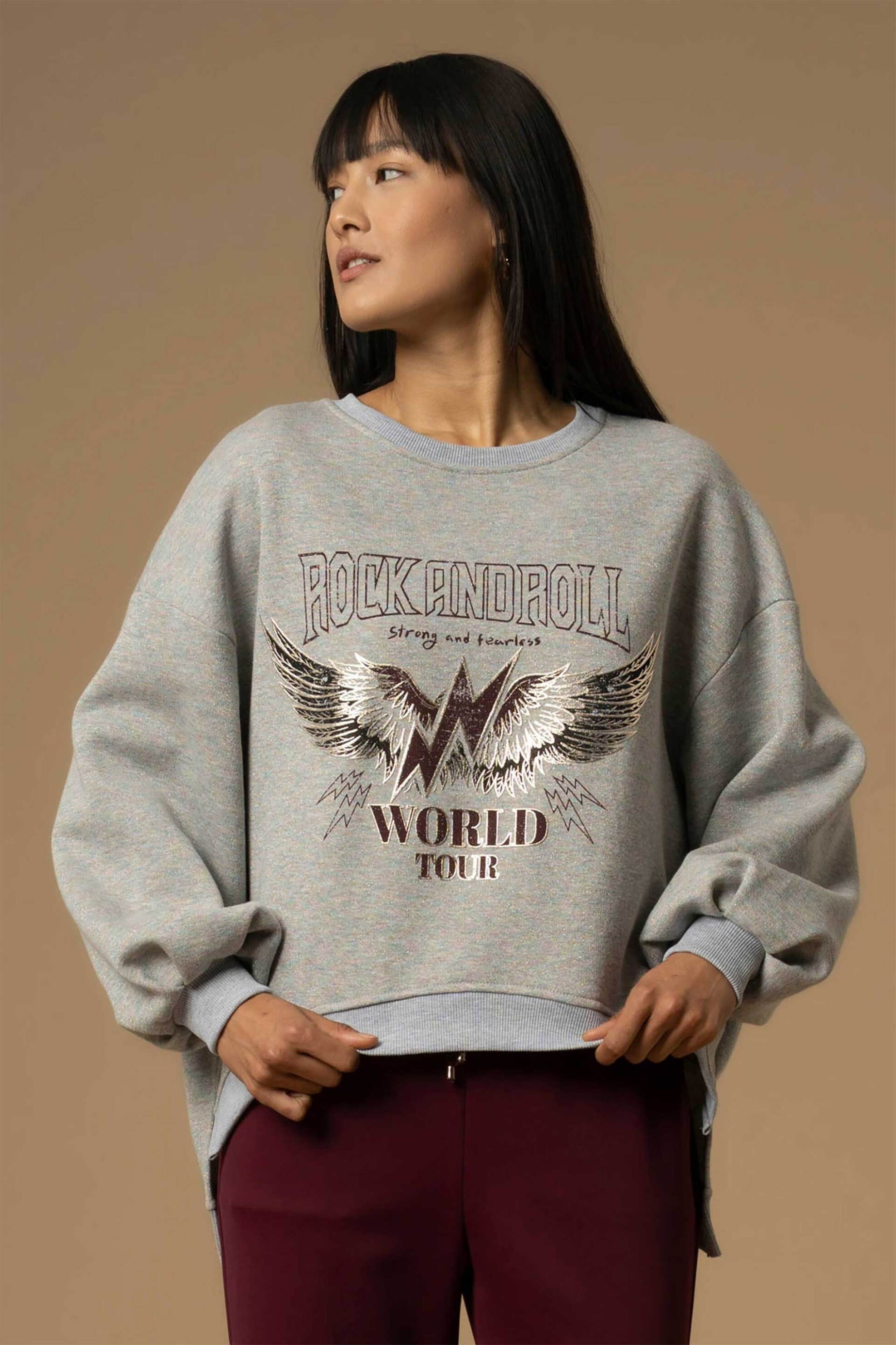 Kocca γυναικεία μπλούζα φούτερ με print "Arpiria"