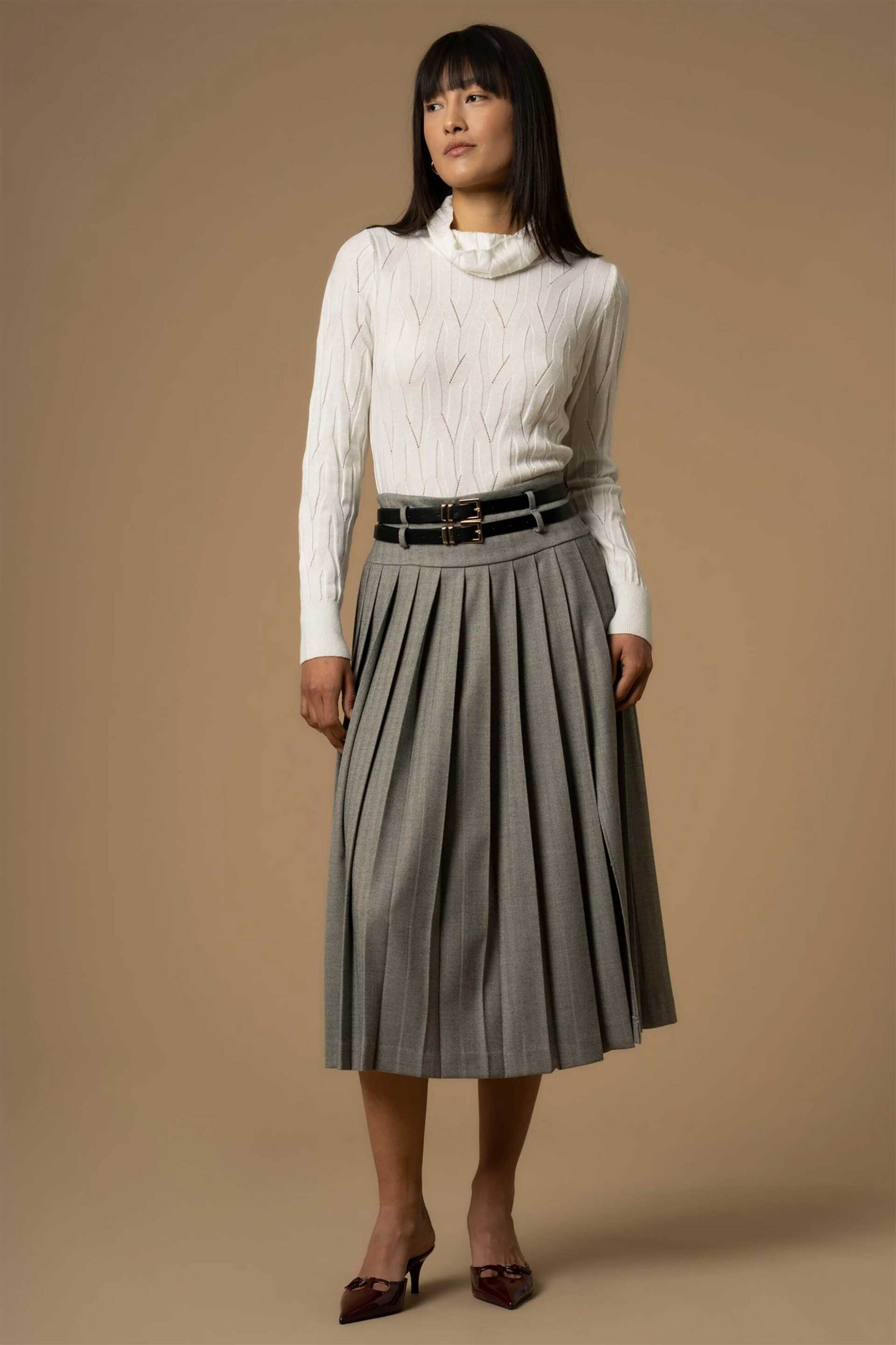 Kocca γυναικεία midi φούστα πλισέ "Goswin"