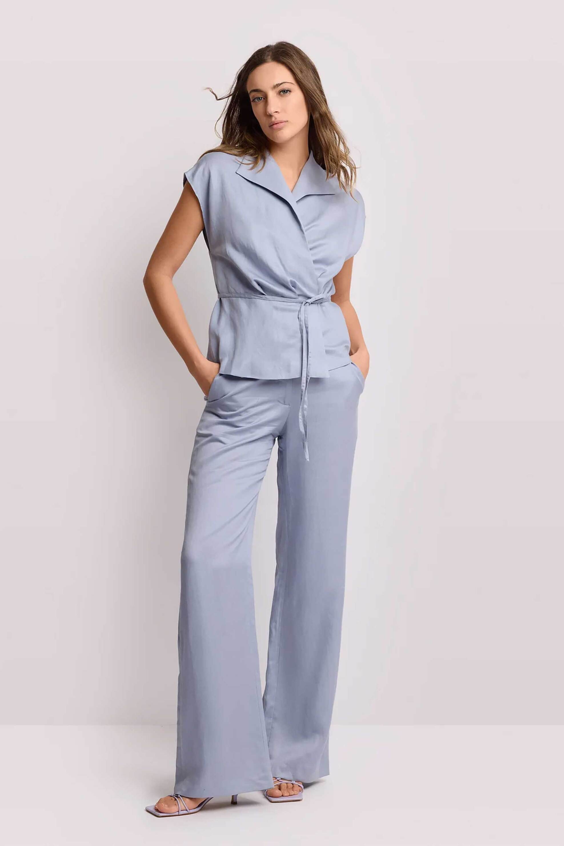 Kocca γυναικεία μπλούζα κρουαζέ "Domma" - P26PBL8529ABUN3567 Μπλε Ανοιχτό φωτογραφία