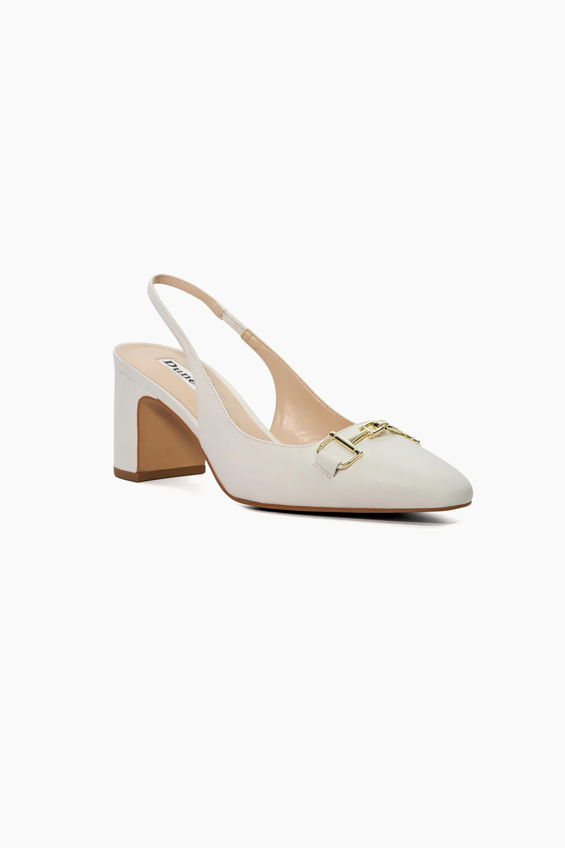 Dune London γυναικεία δερμάτινα slingbacks "Detailed" - 0095504510024487 Λευκό φωτογραφία