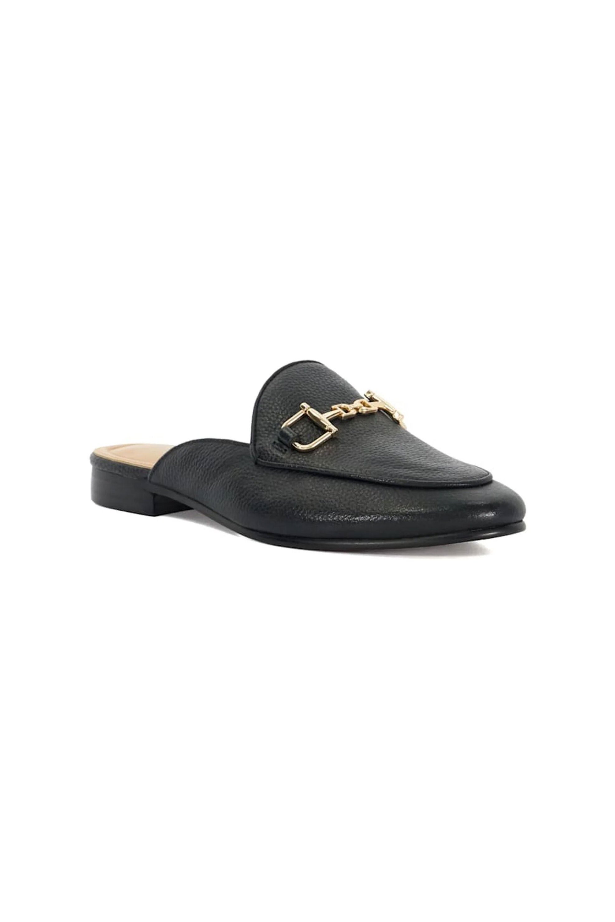 Dune London γυναικεία δερμάτινα mules "Glairing" - 0076500620009484 Μαύρο φωτογραφία