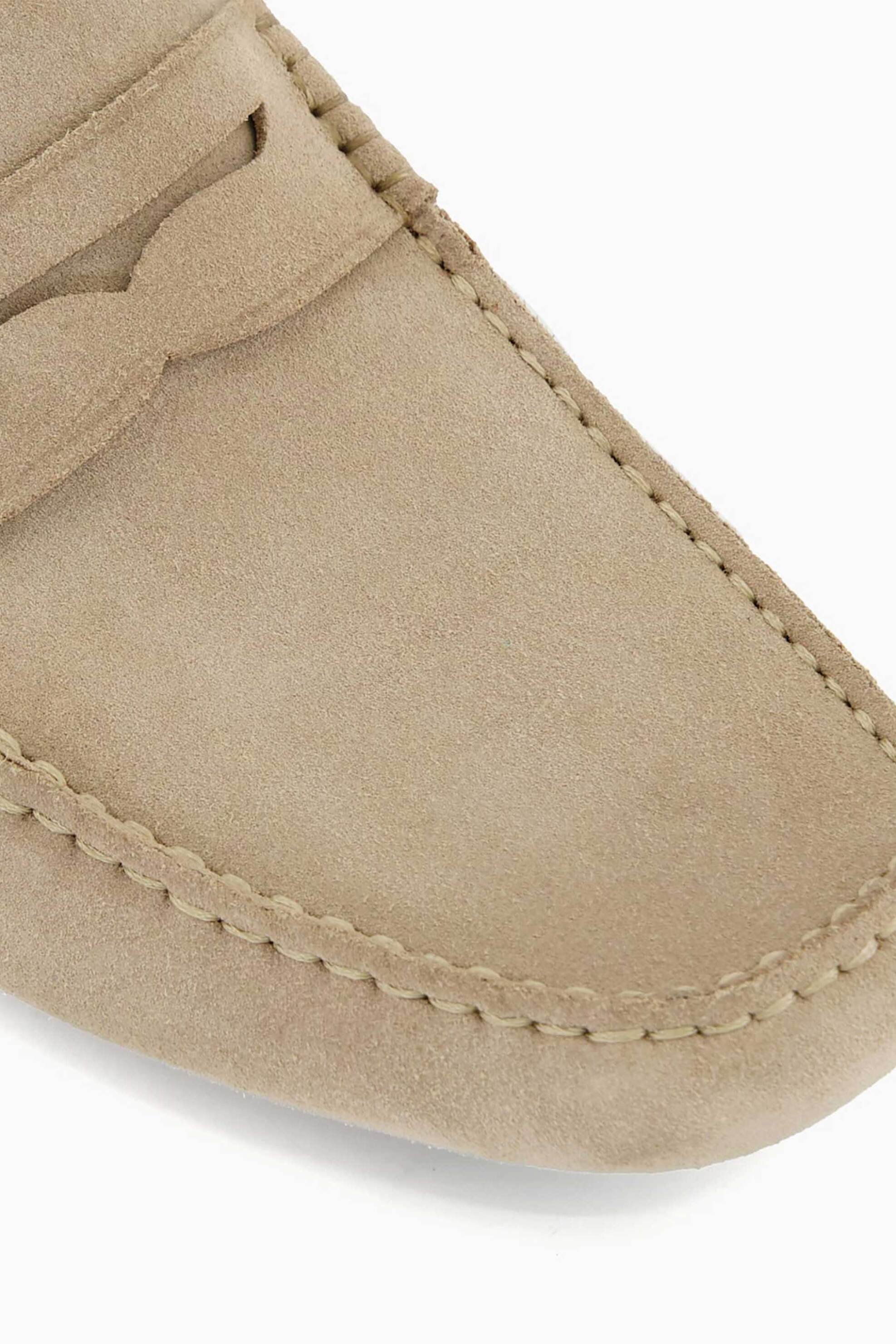 Dune London ανδρικά μοκασίνια από δέρμα suede μονόχρωμα "Bradlay" - 0274509520045 Μπεζ φωτογραφία