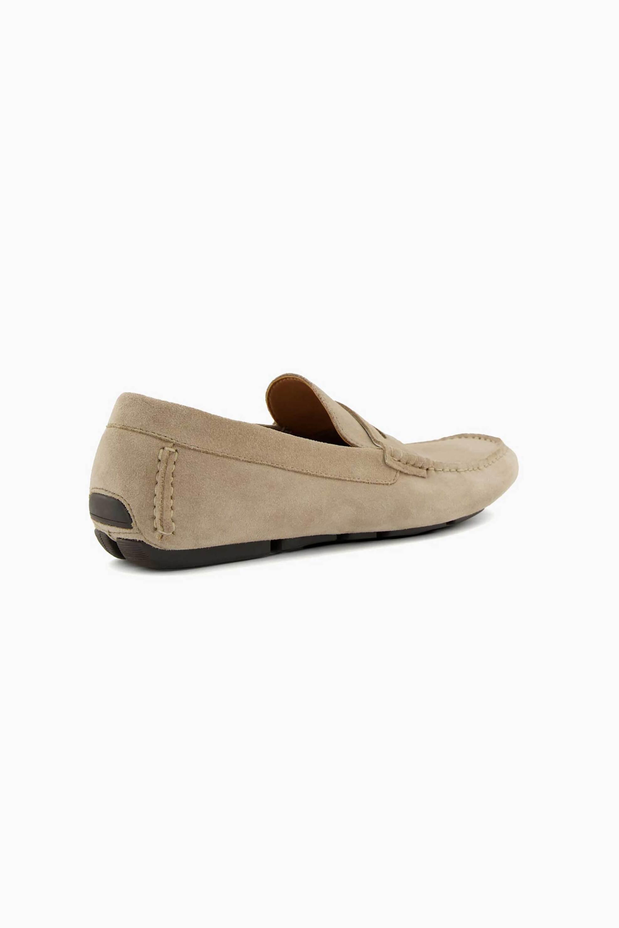 Dune London ανδρικά μοκασίνια από δέρμα suede μονόχρωμα "Bradlay" - 0274509520045 Μπεζ φωτογραφία
