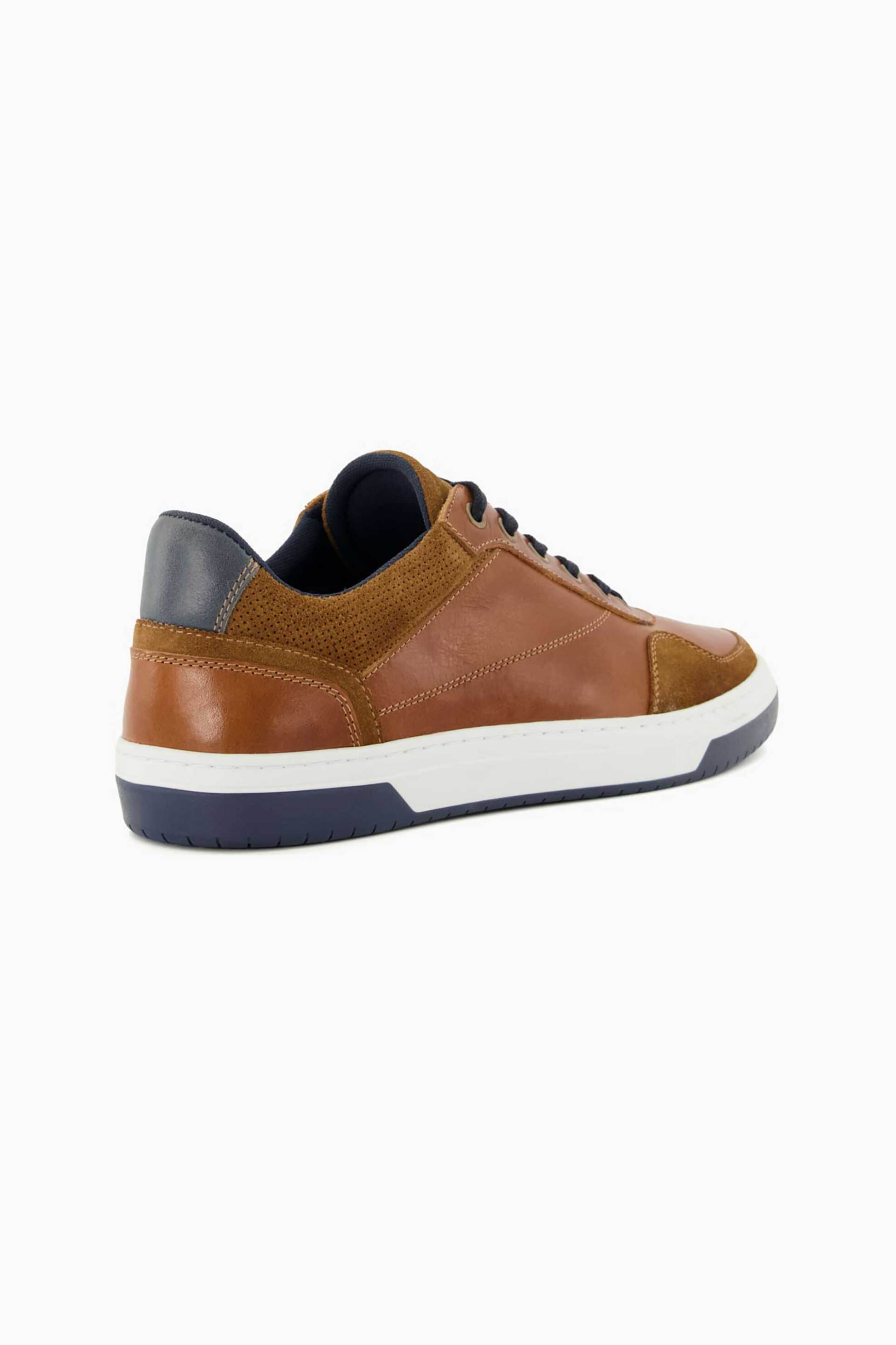 Dune London ανδρικά δερμάτινα sneakers μονόχρωμα "Thorin" - 0483506380004 Ταμπά φωτογραφία