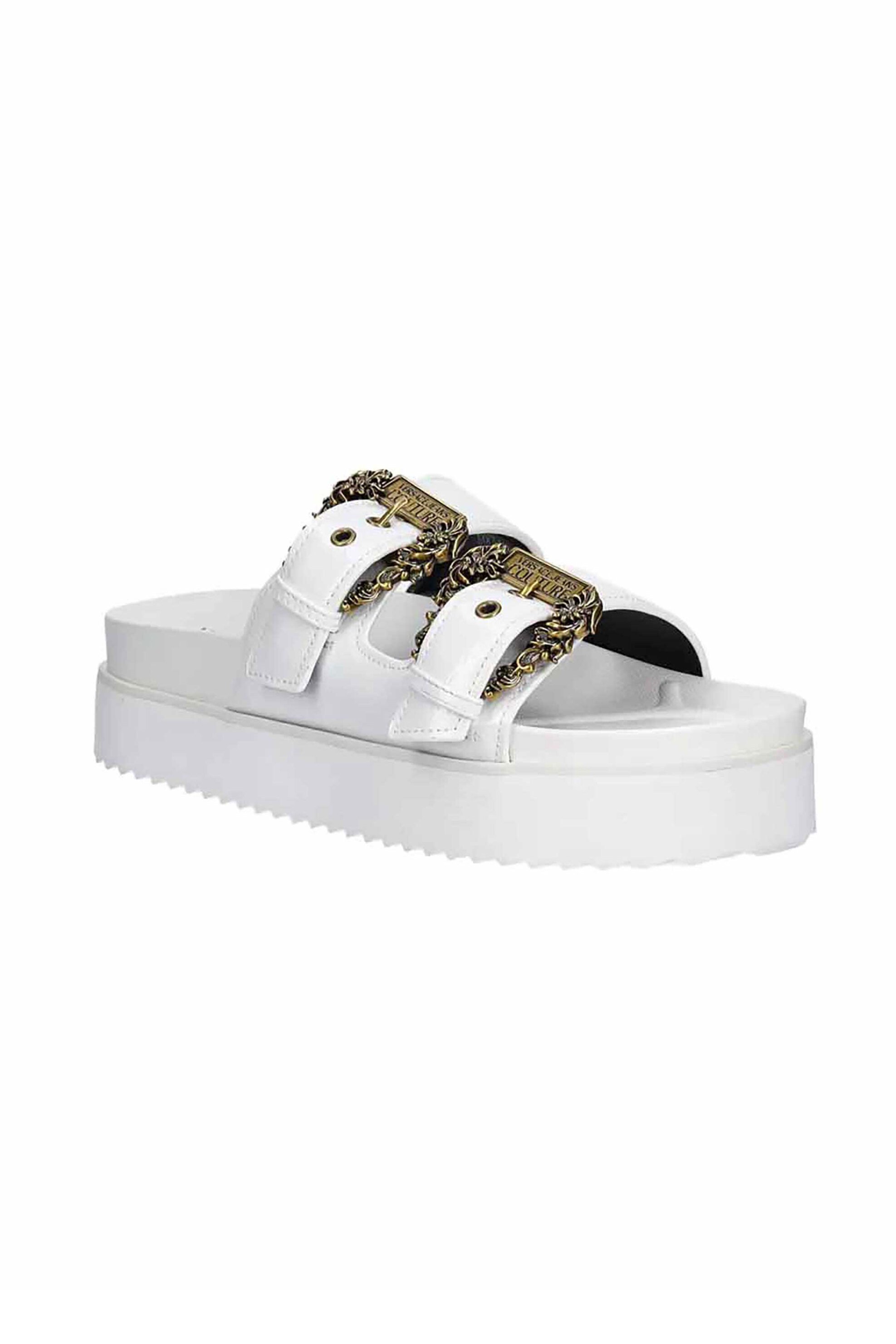 VERSACE JEANS COUTURE Versace Jeans Couture γυναικεία σανδάλια "Arizona" - 78VA3SM1ZS539 Λευκό - 2