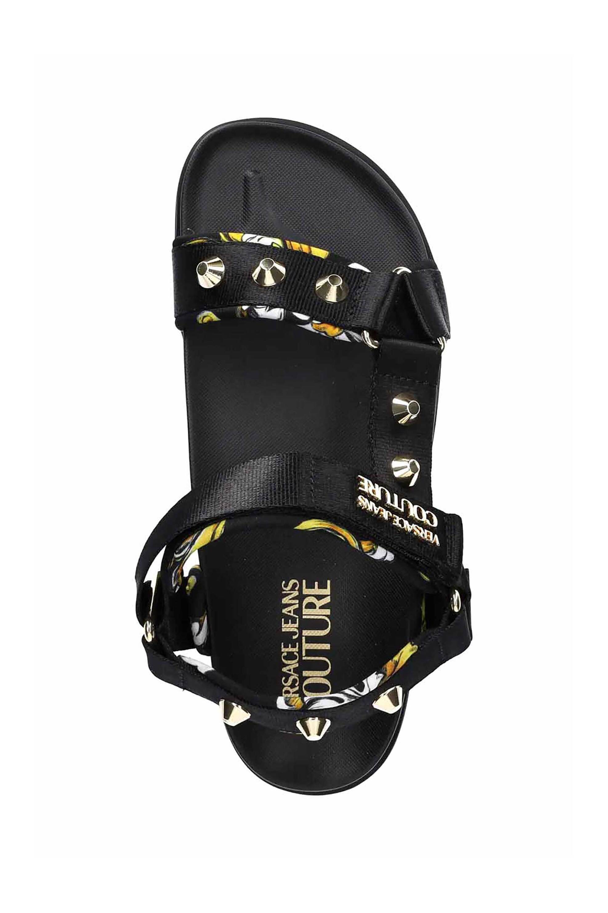 VERSACE JEANS COUTURE Versace Jeans Couture γυναικεία σανδάλια "Arizona" - 78VA3SM2ZS187 Μαύρο - 4