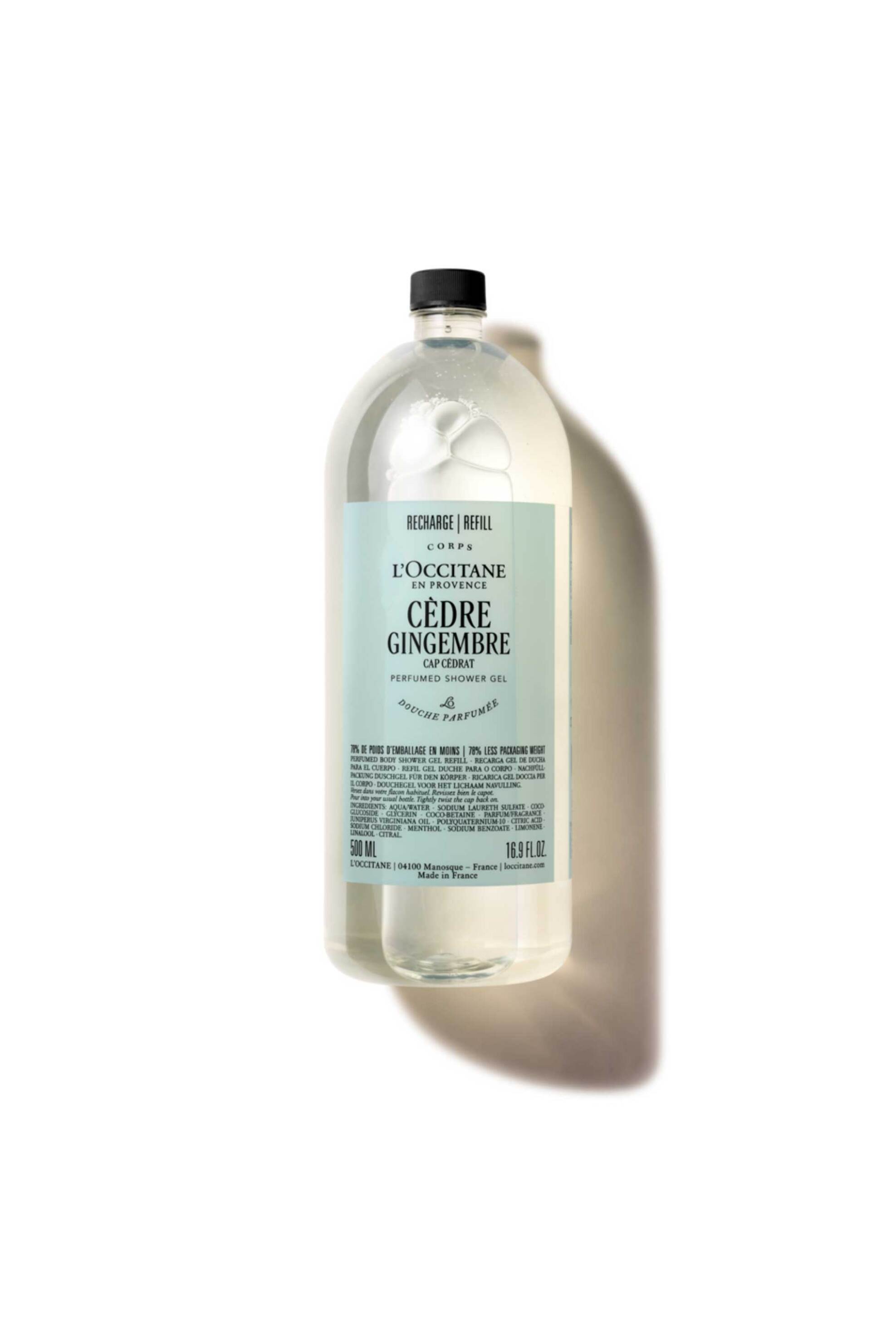 L'Occitane Cèdre Gingembre Perfumed Shower Gel Refill 500 ml - 5111492