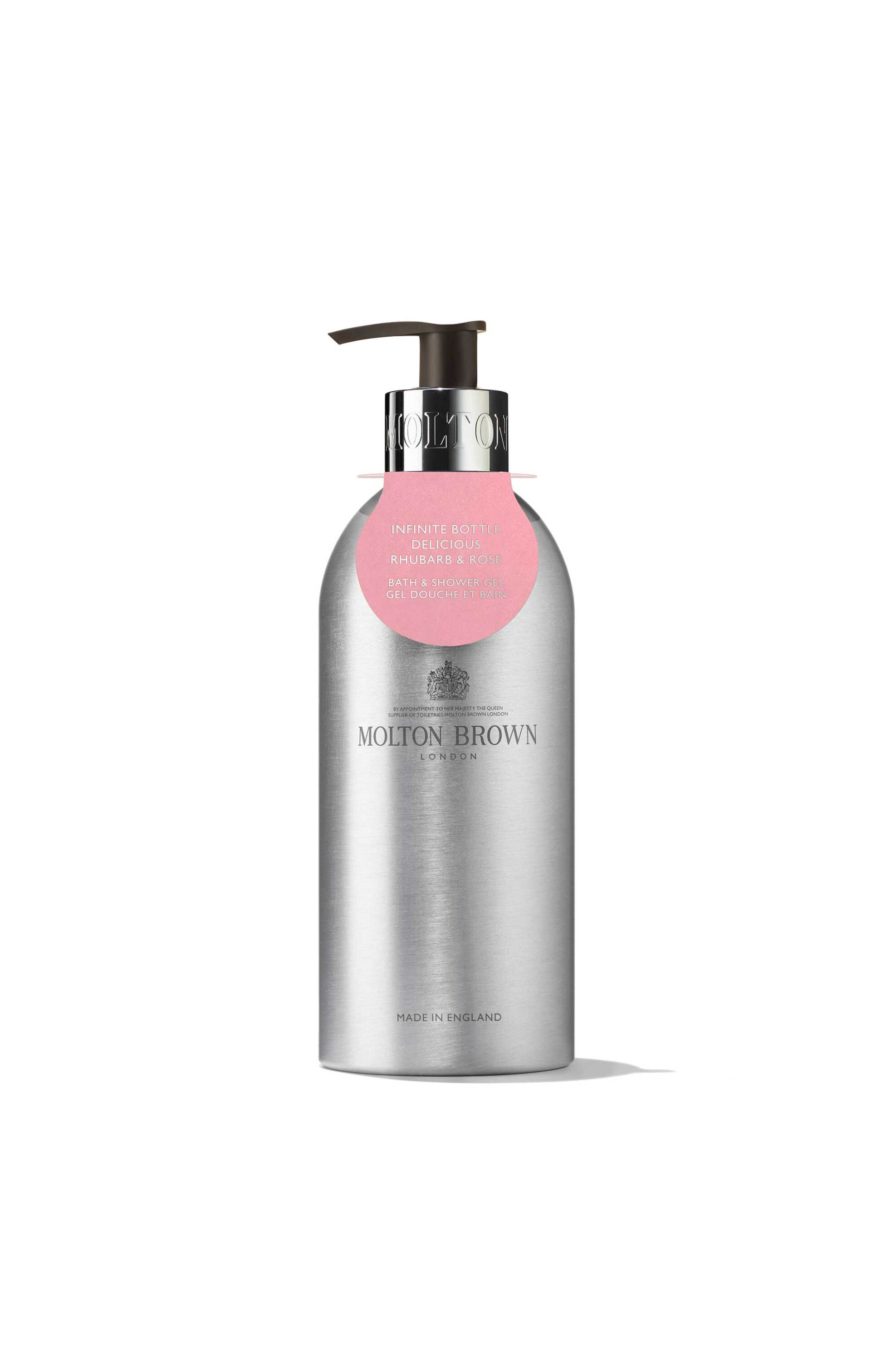 MOLTON BROWN Molton Brown Infinite Bottle Rhubarb & Rose Bath & Shower Gel 400 ml - 5110925