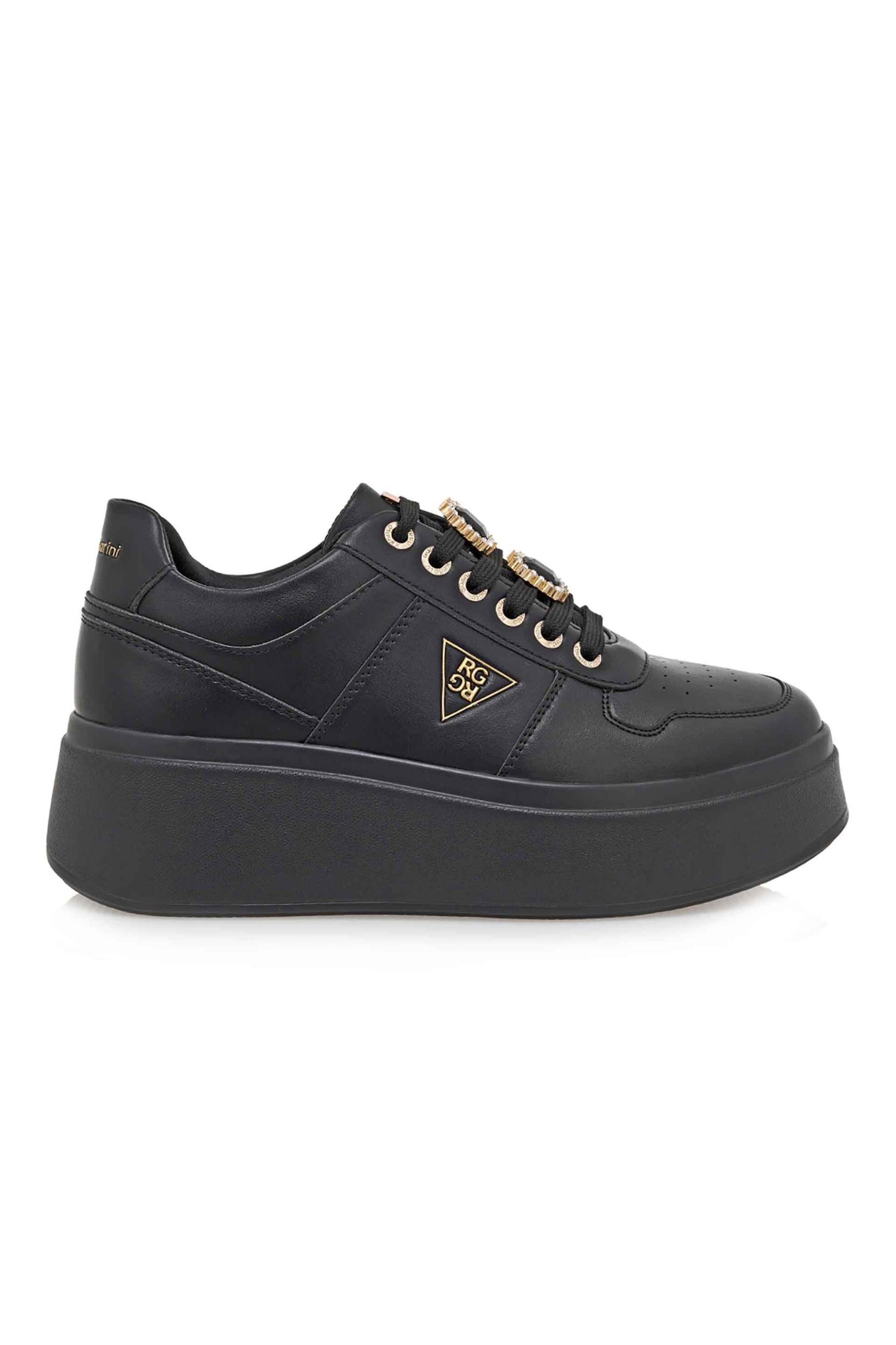 RENATO GARINI Renato Garini γυναικεία sneakers με μεταλλικό λογότυπο - U119R5553001 Μαύρο
