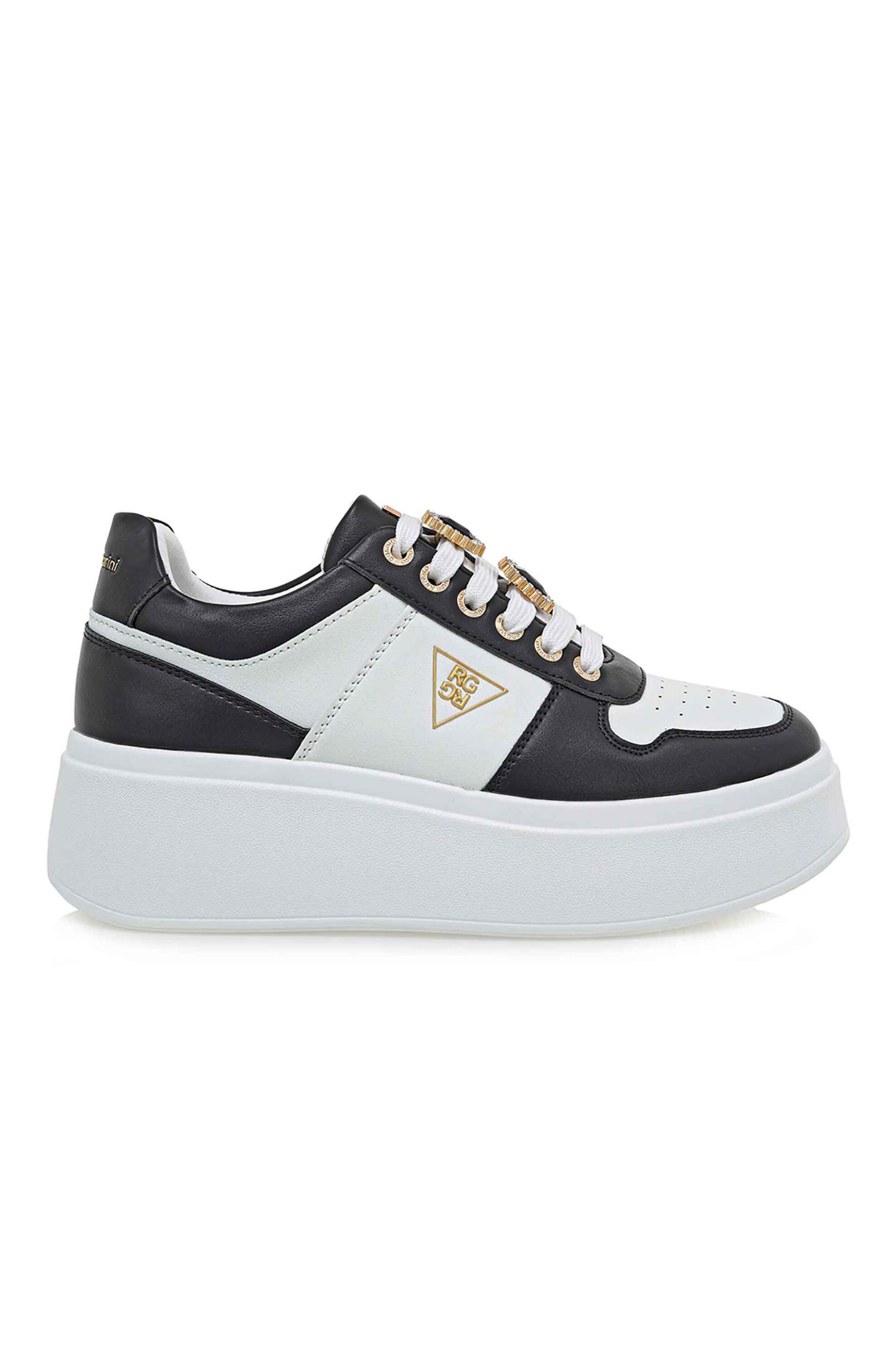 RENATO GARINI Renato Garini γυναικεία sneakers με μεταλλικό λογότυπο - U119R5553483 Λευκό
