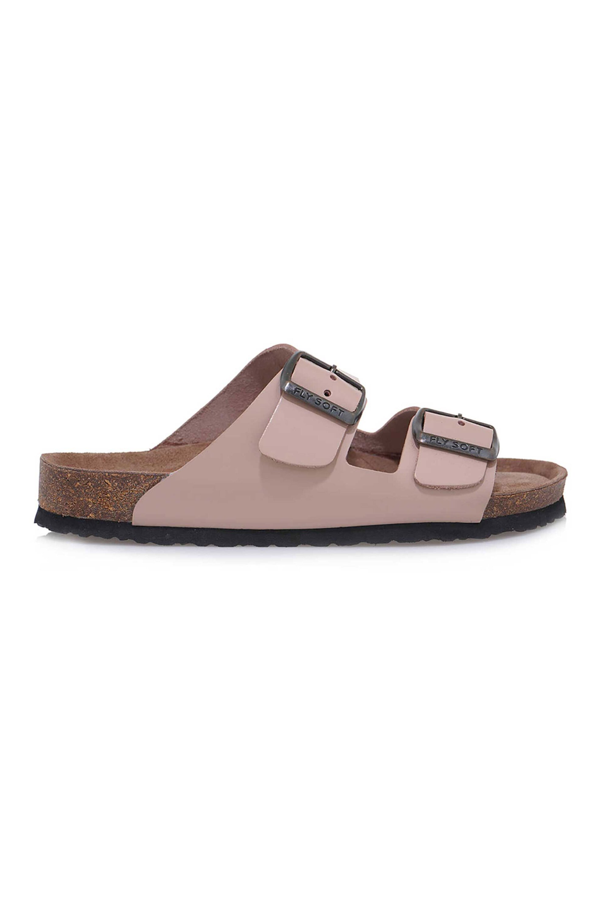 FLY SOFT Fly Soft γυναικεία δερμάτινα σανδάλια μονόχρωμα - U492B903150D Nude