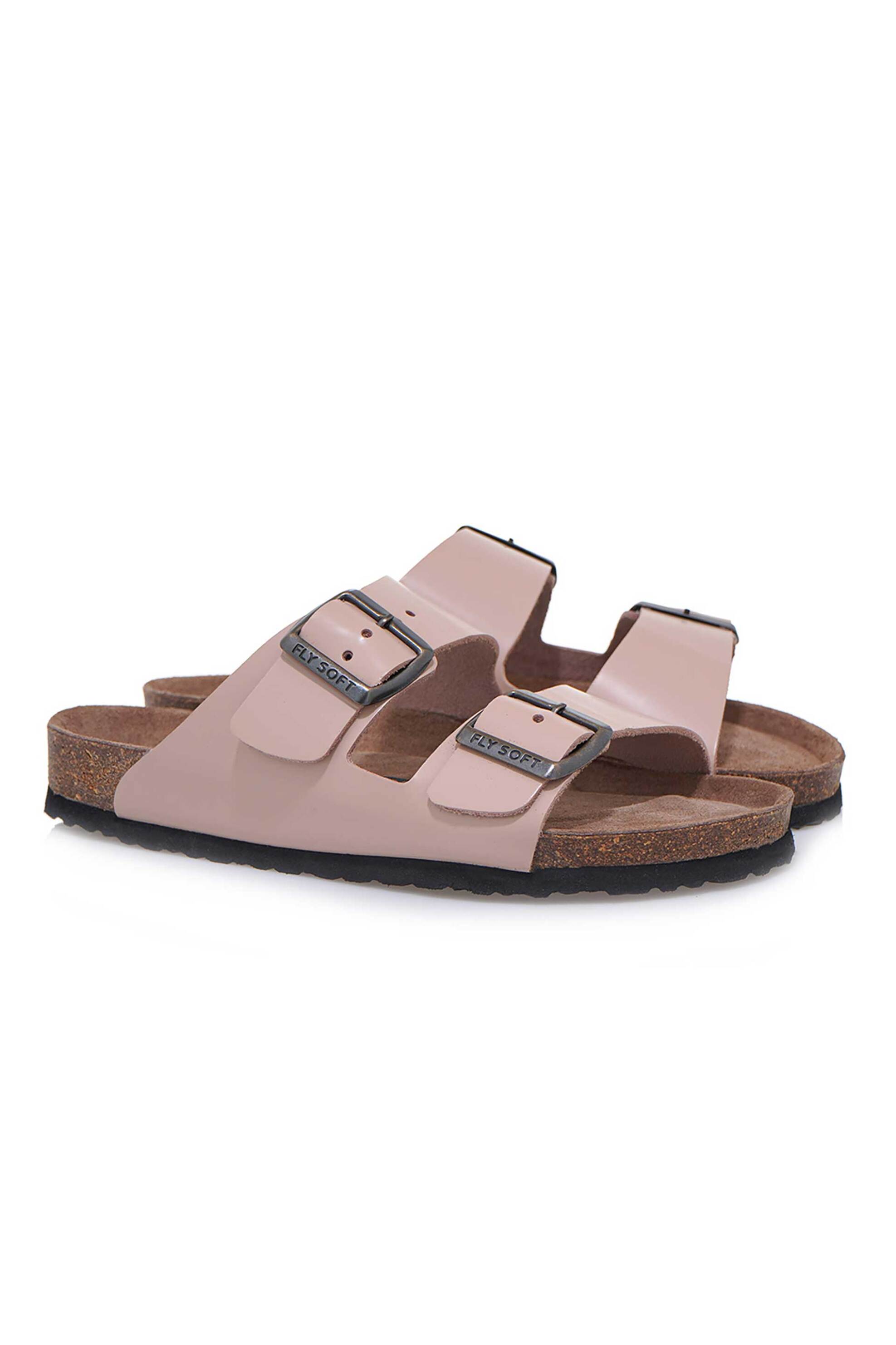 Fly Soft γυναικεία δερμάτινα σανδάλια μονόχρωμα - U492B903150D Nude φωτογραφία