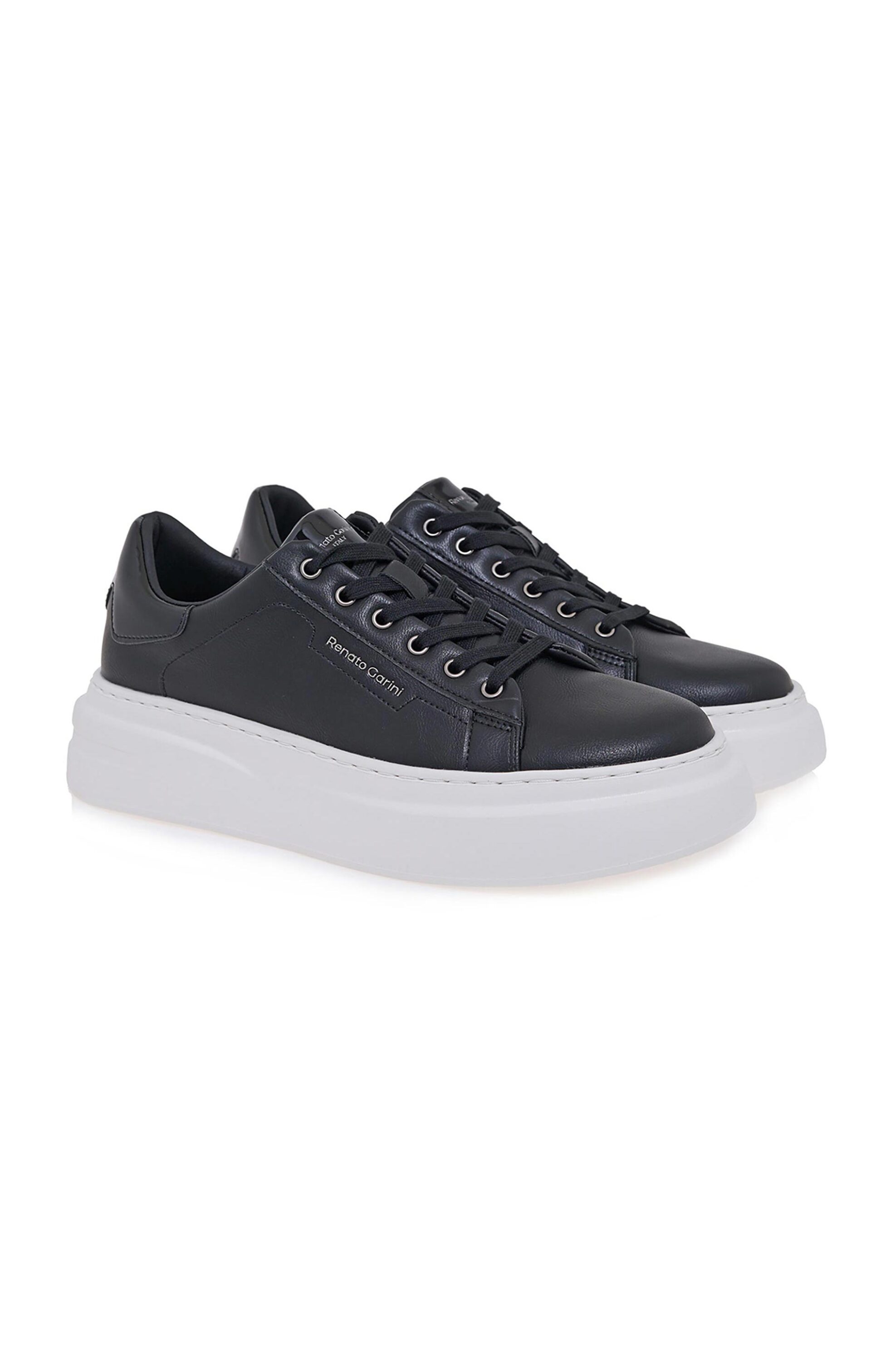 Renato Garini ανδρικά sneakers με λεπτομέρεια λουστρίνι - V5700608302X Μαύρο φωτογραφία