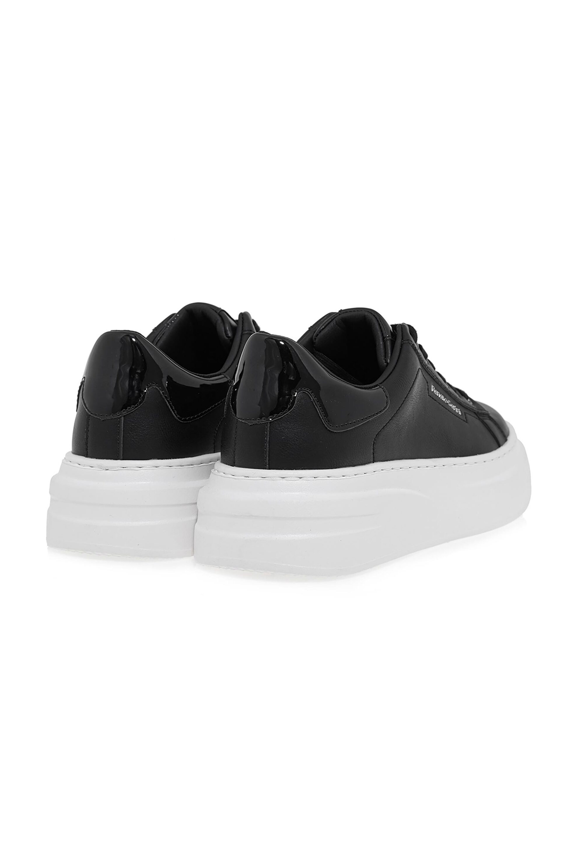 Renato Garini ανδρικά sneakers με λεπτομέρεια λουστρίνι - V5700608302X Μαύρο φωτογραφία