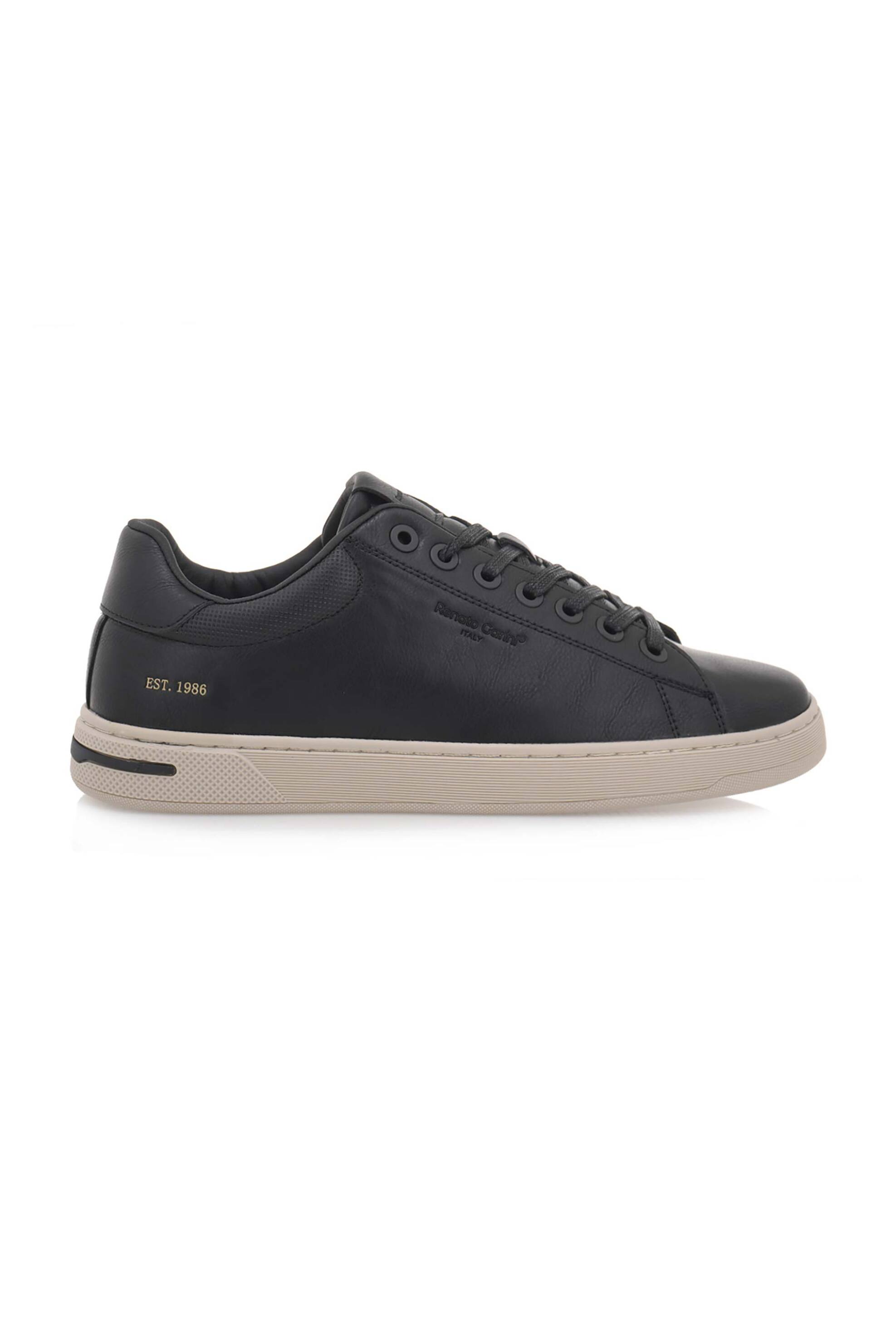 Renato Garini ανδρικά sneakers με ανάγλυφο λογότυπο - V57001252001 Μαύρο