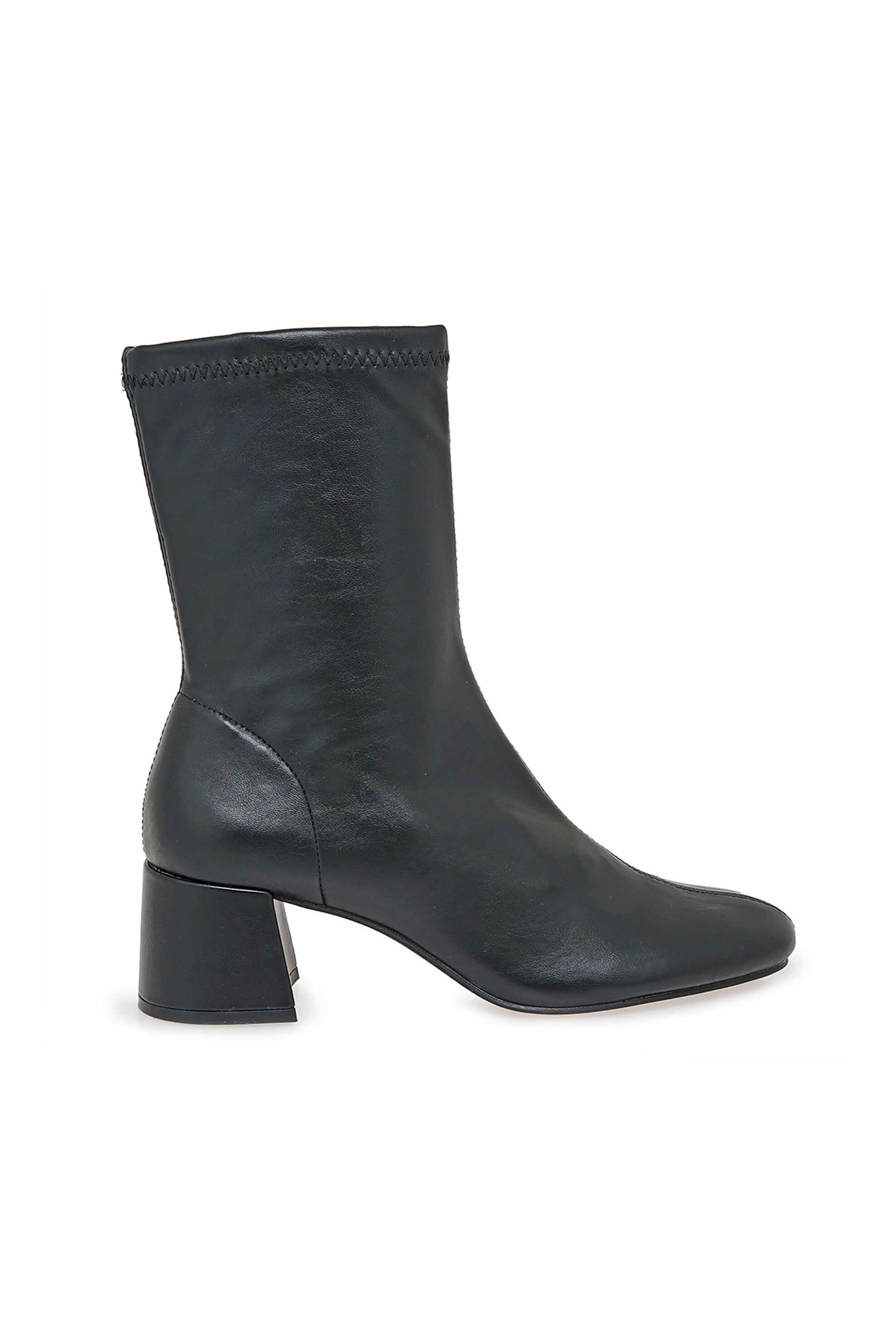 Corina γυναικεία μποτάκια με χοντρό τακούνι - V310H8853636 Μαύρο