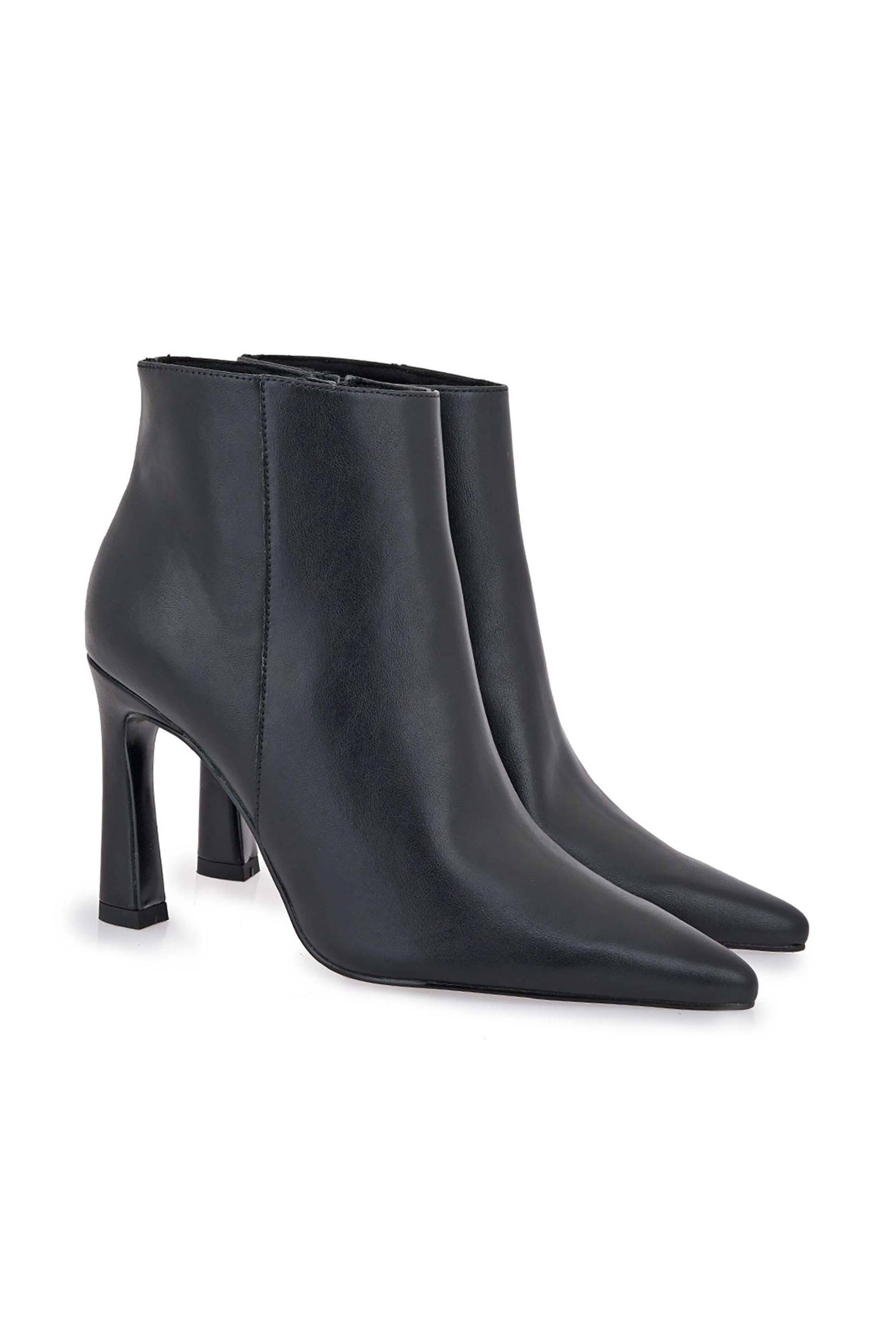 Exe γυναικεία μποτάκια μυτερά με ψηλό τακούνι - V37008995001 Μαύρο φωτογραφία