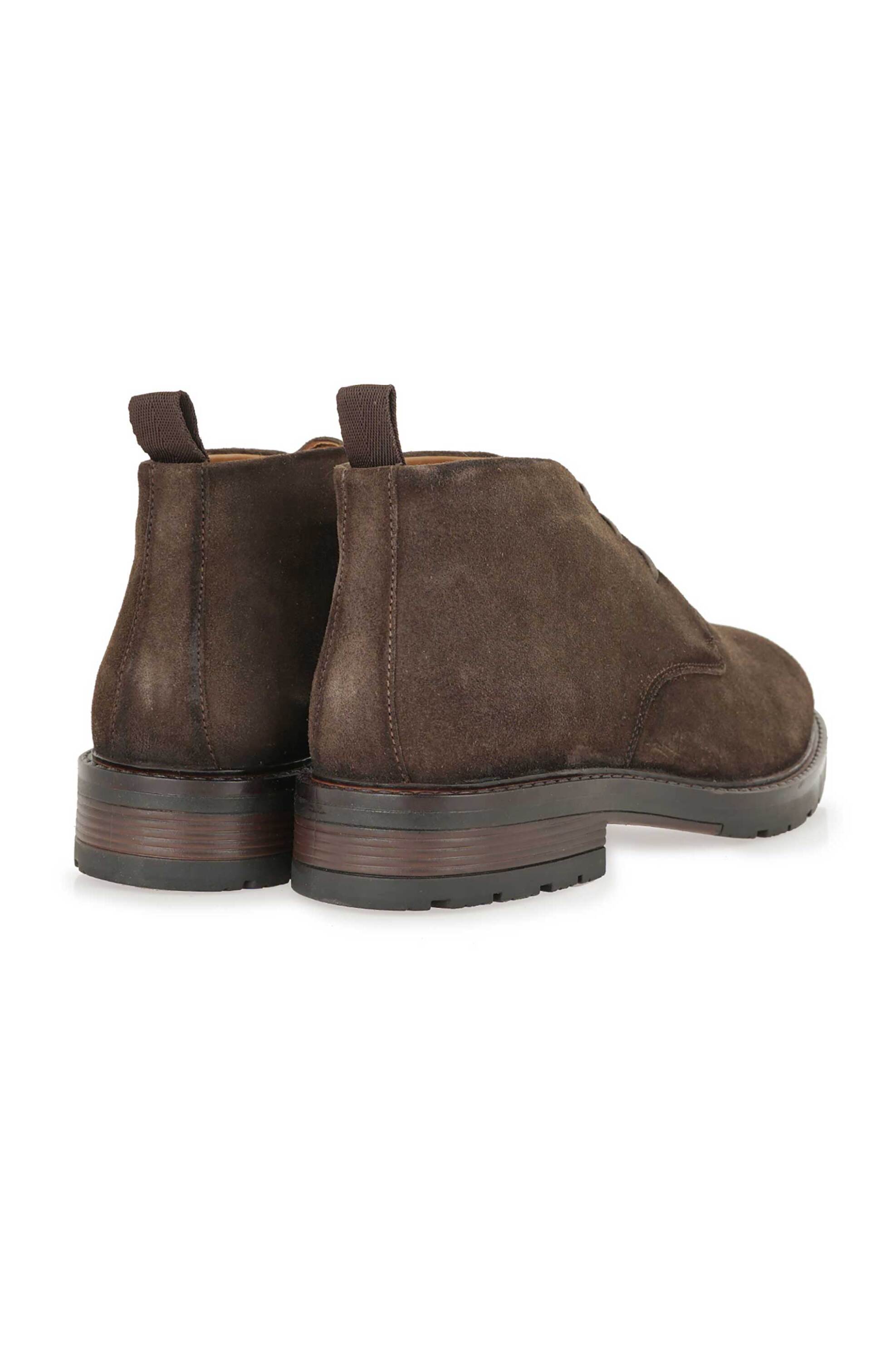 Lorenzo Russo ανδρικά suede μποτάκια με κορδόνια - V562V0192504 Καφέ φωτογραφία