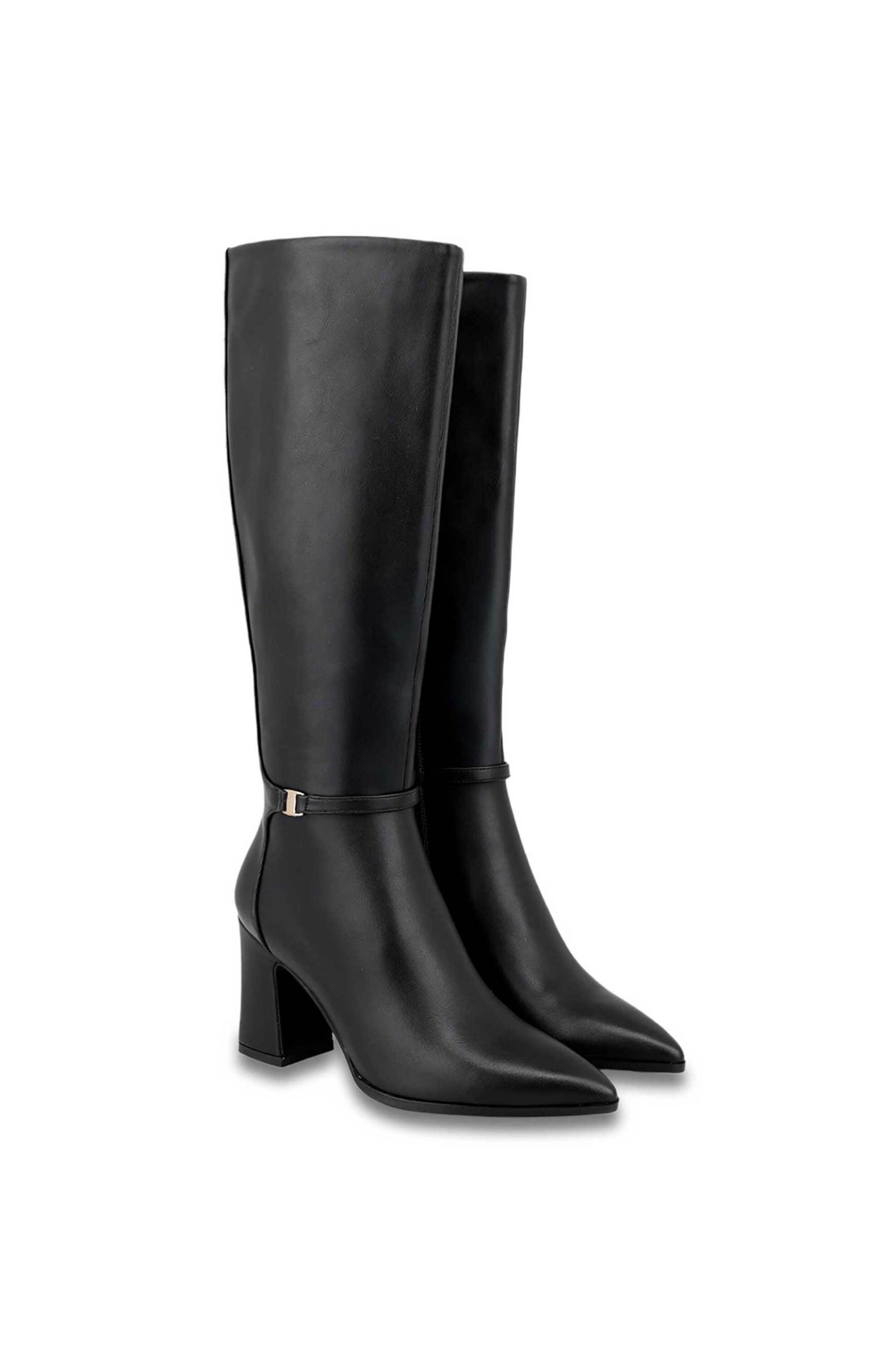 Exe γυναικείες μπότες με χοντρό τακούνι - V267V6324001 Μαύρο φωτογραφία