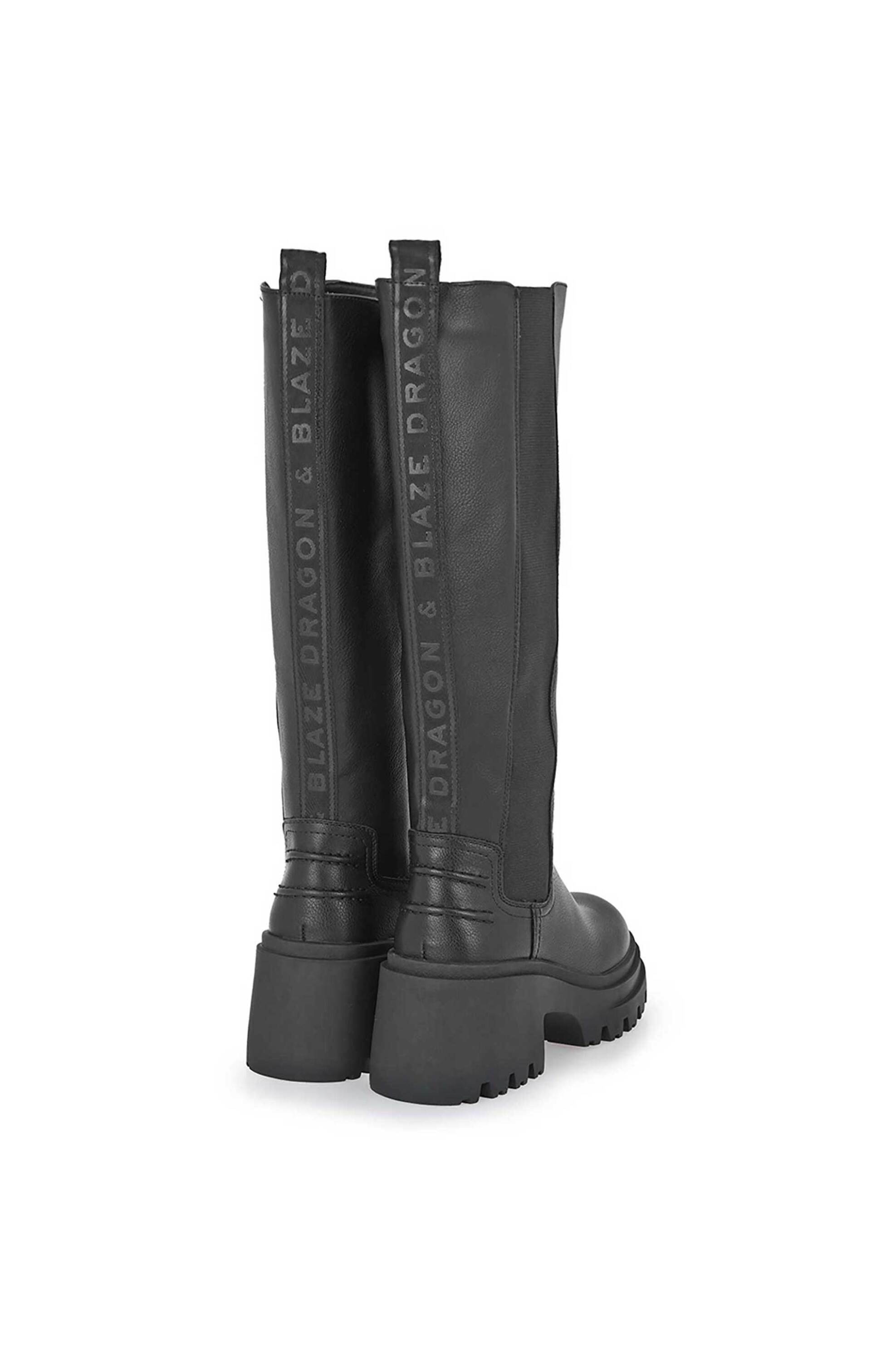 Tsakiris Mallas γυναικείες μπότες chelsea με chunky σόλα "Dragon & Blaze" - V203R2534001 Μαύρο φωτογραφία