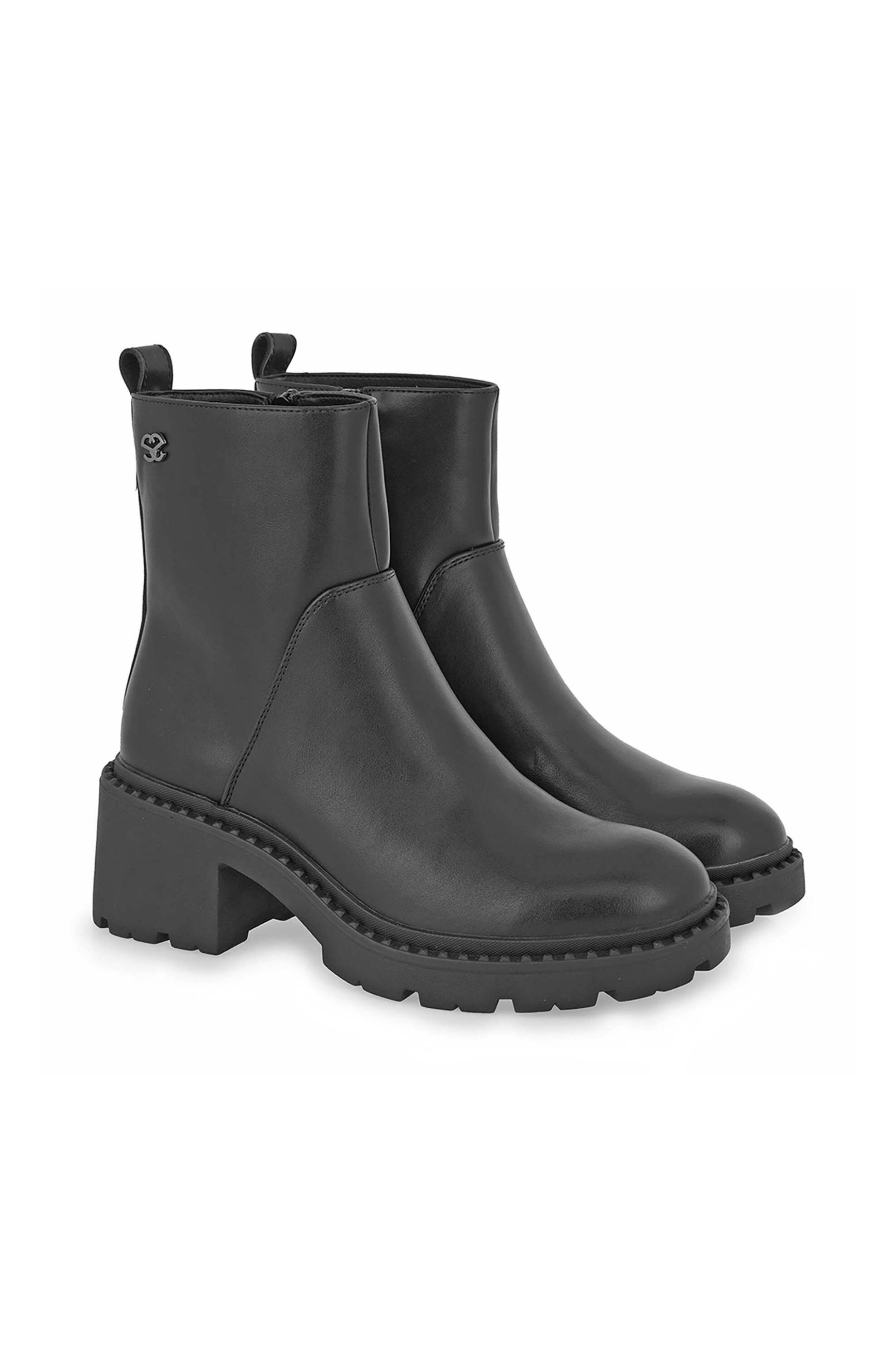 Exe γυναικεία μποτάκια με χοντρό τακούνι - V334Y0324001 Μαύρο φωτογραφία