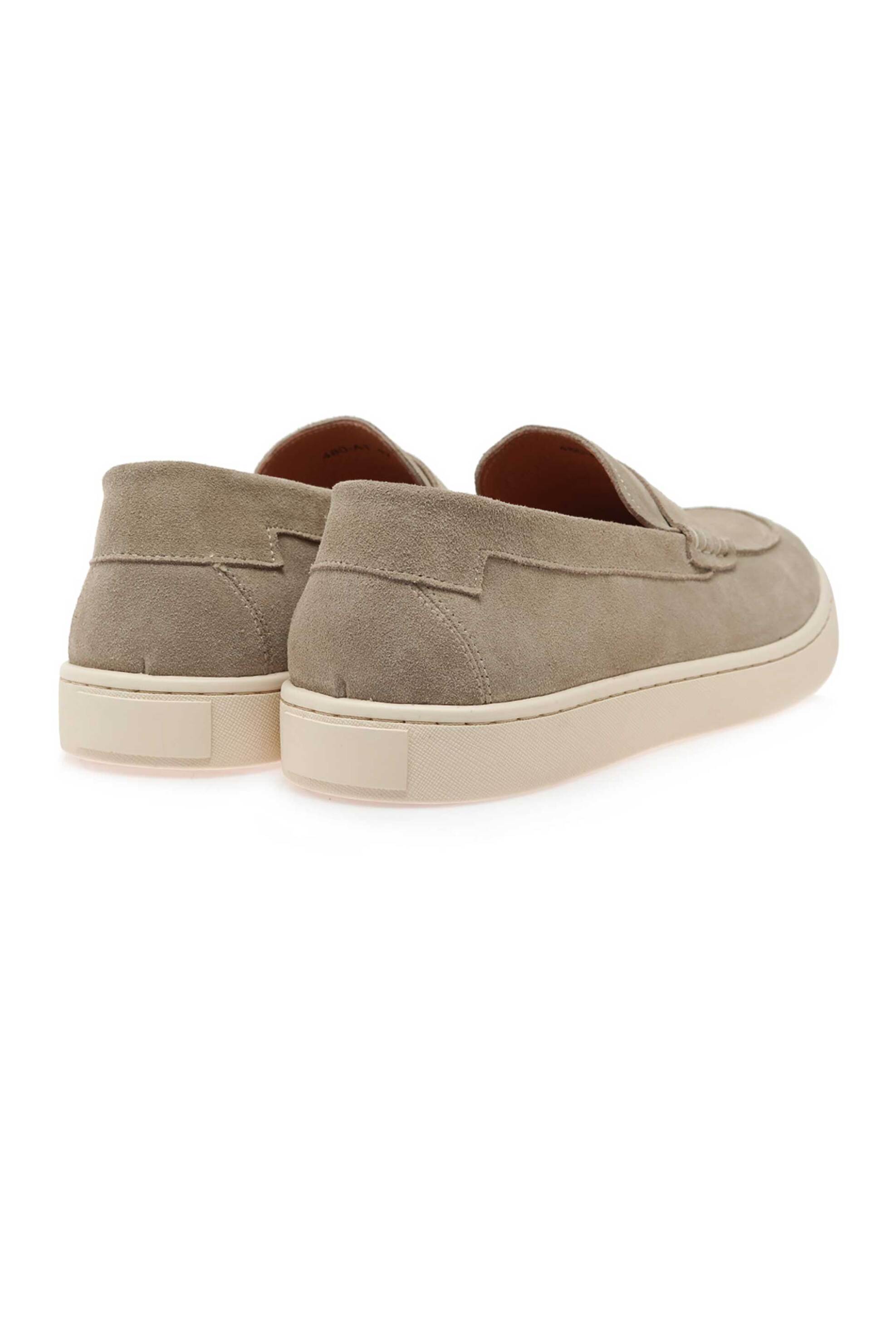 Isaac Roma Ανδρικά Δερμάτινα Loafers Μονόχρωμα - W570080114V9 Μπεζ