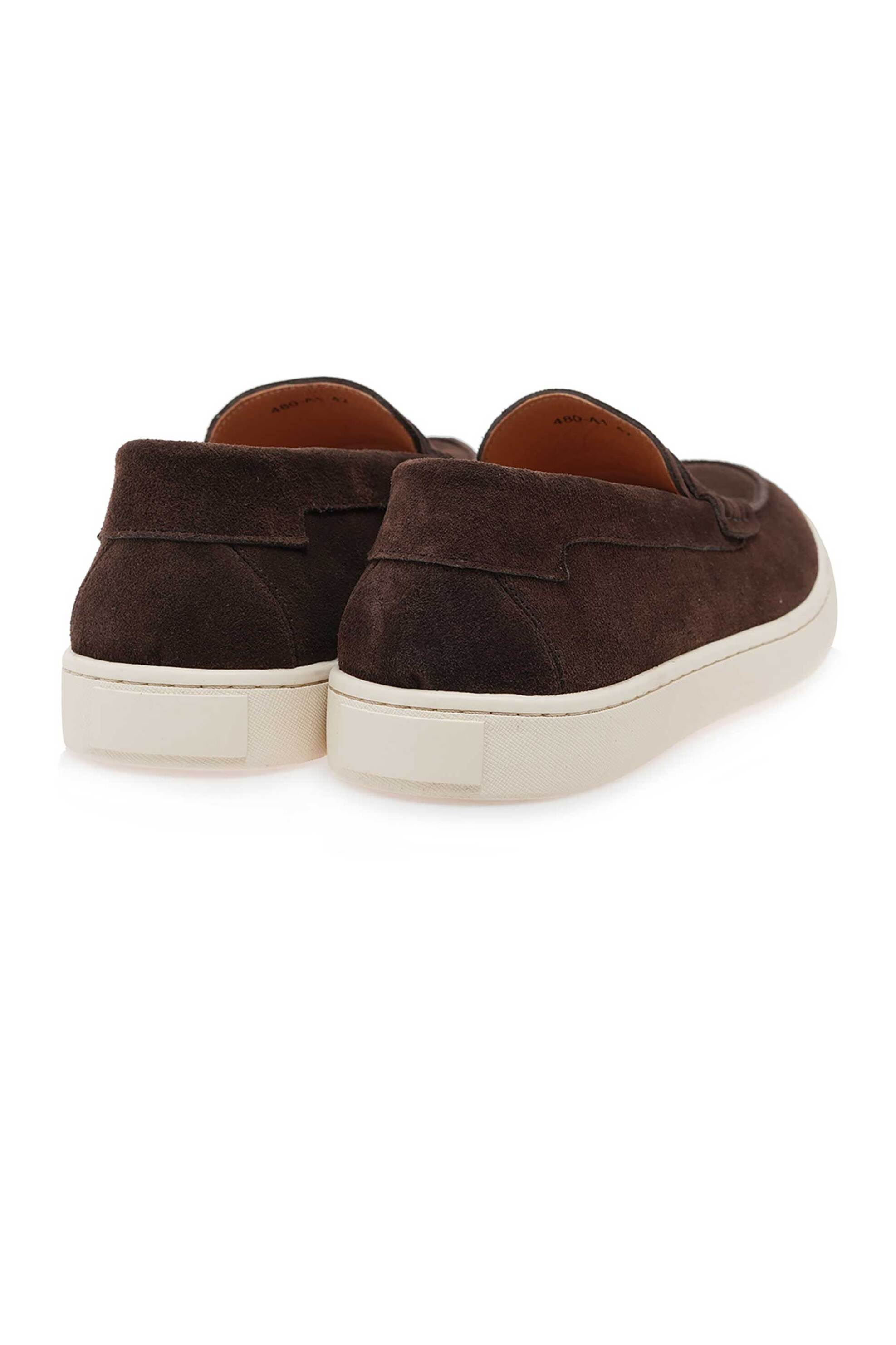 Isaac Roma Ανδρικά Δερμάτινα Loafers Μονόχρωμα - W57008011520 Καφέ