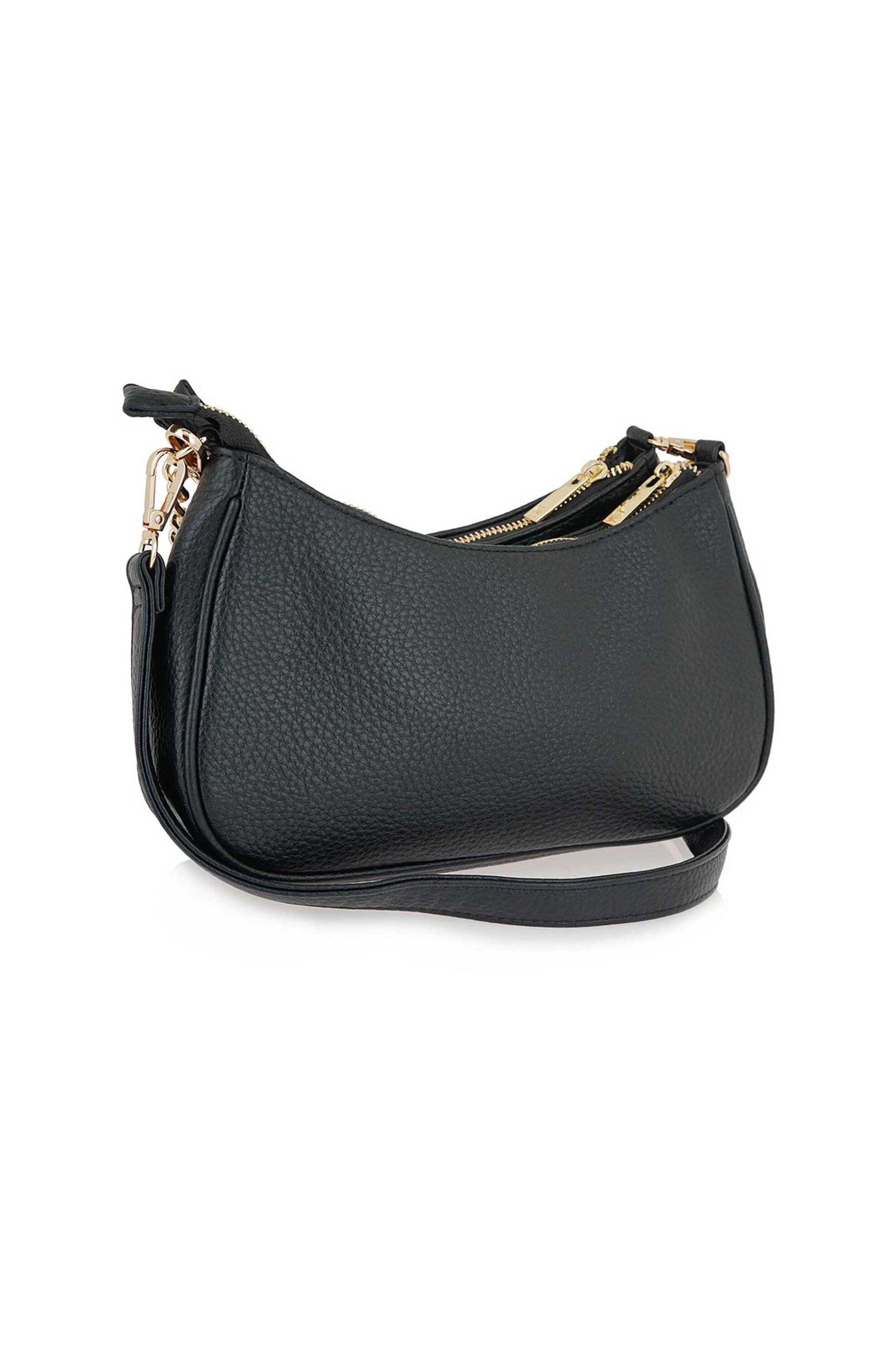Pierre Cardin Γυναικεία Τσάντα Crossbody με Λογότυπο - W69604809001 Μαύρο