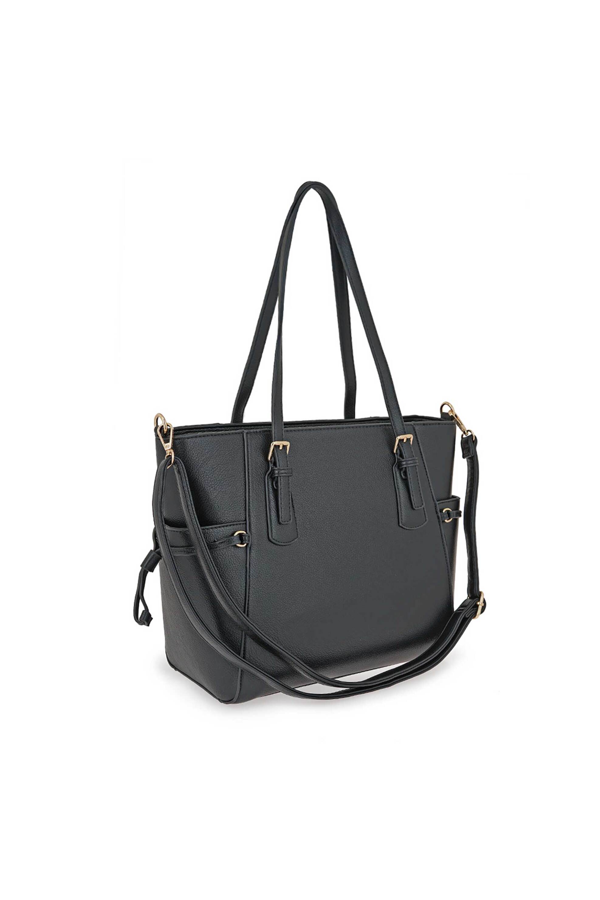 Pierre Cardin Γυναικεία Τσάντα Tote Μονόχρωμη - W69605909001 Μαύρο