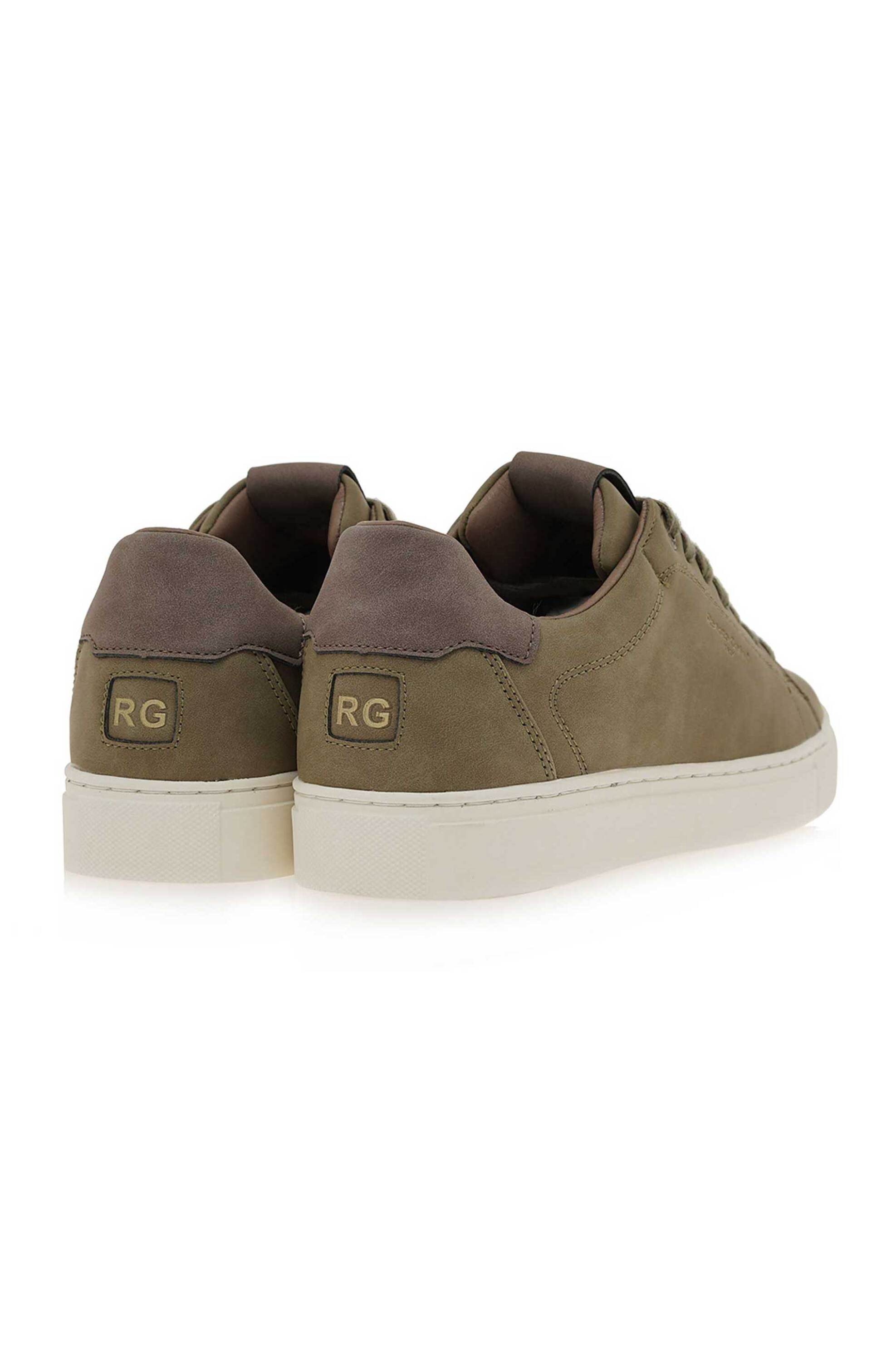Renato Garini Ανδρικά Sneakers με Ανάγλυφο Λογότυπο - W570010819V3 Χακί