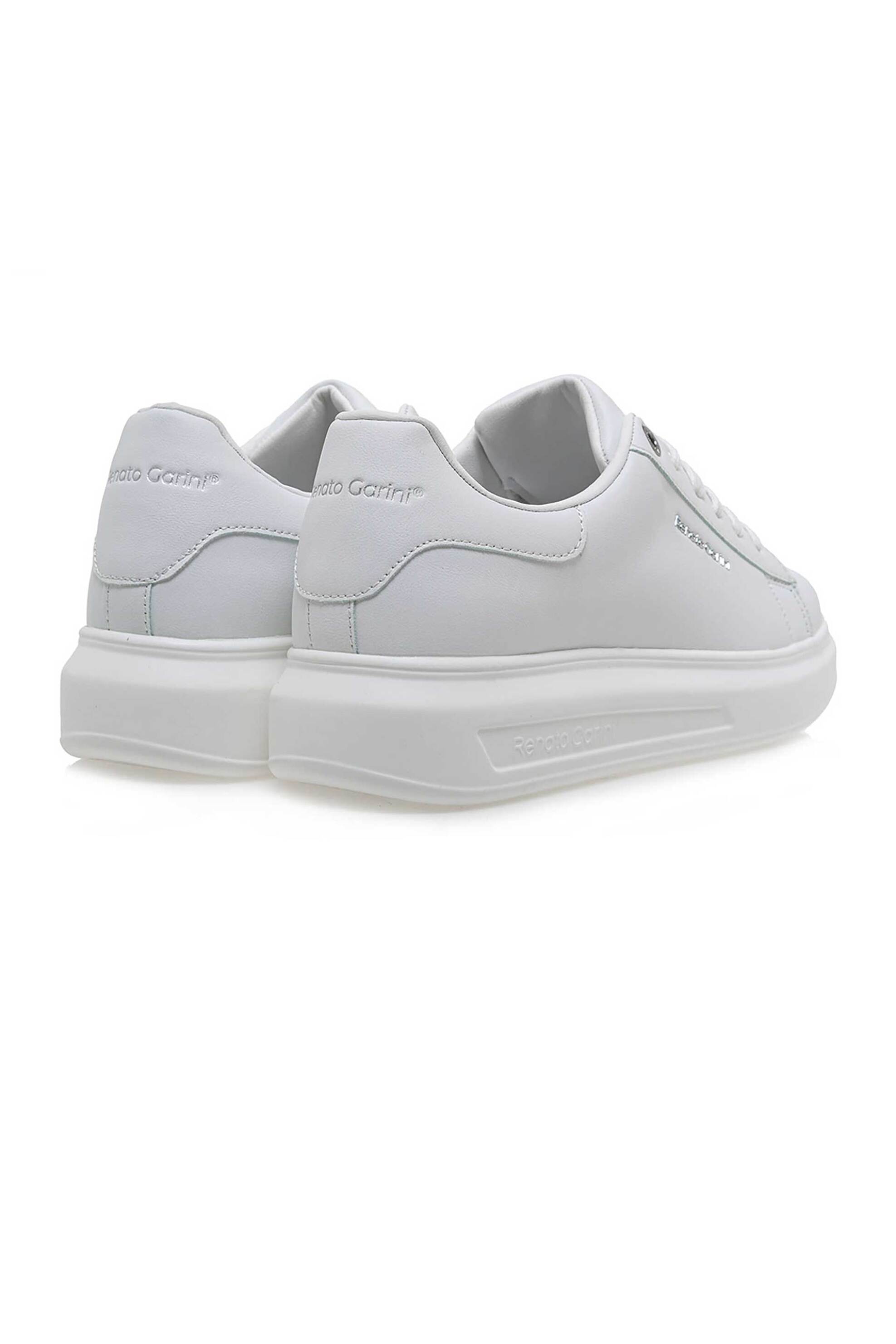 Renato Garini Ανδρικά Sneakers με Ανάγλυφο Λογότυπο - W57007213651 Λευκό