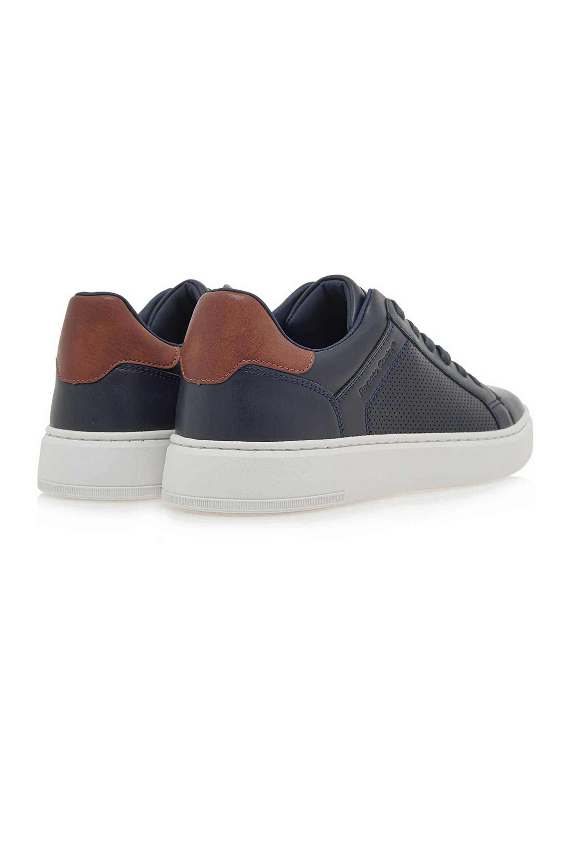 Renato Garini Ανδρικά Sneakers με Διάτρητο Σχέδιο - W5700043243A Σκούρο Μπλε